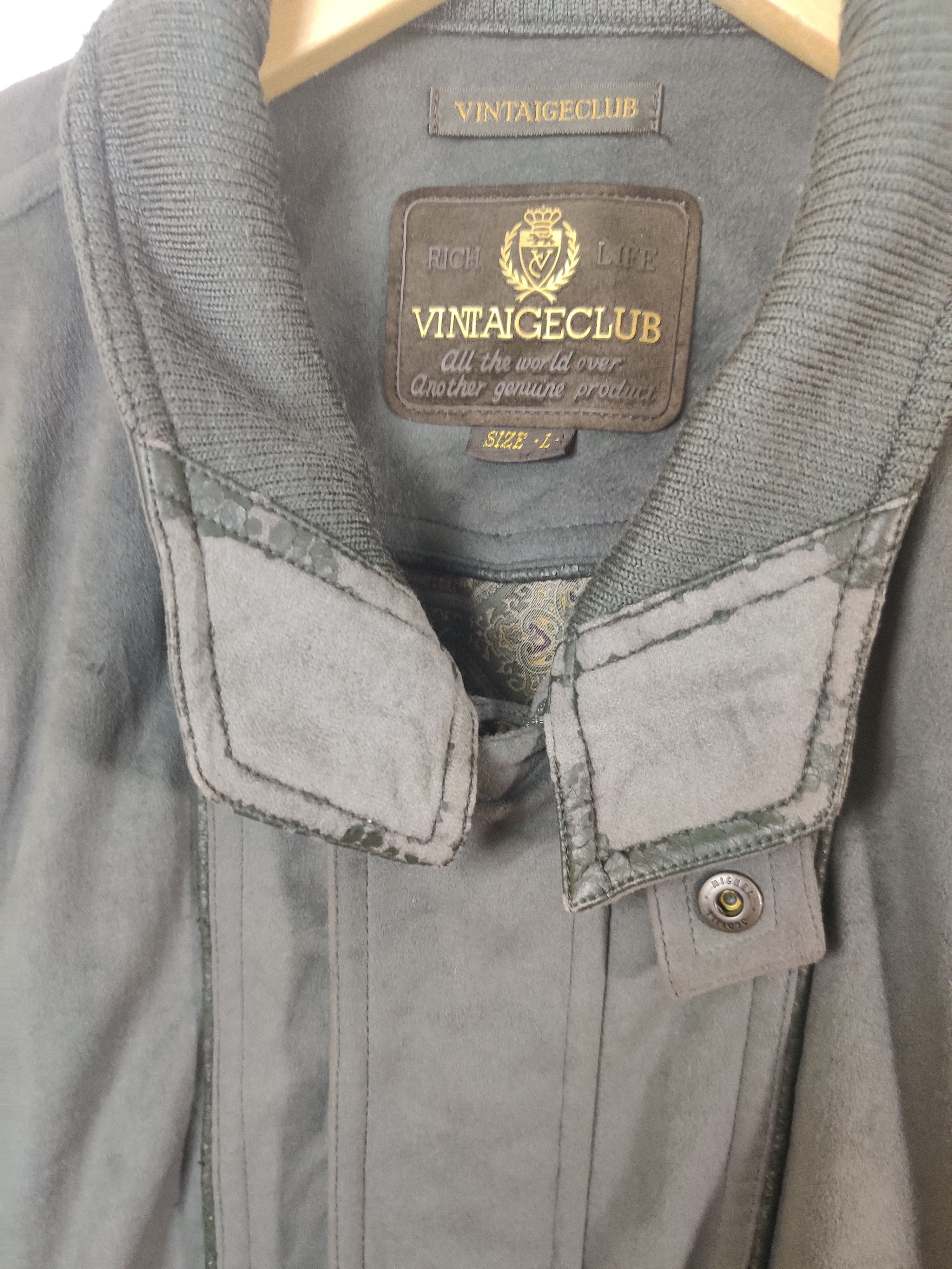 Japanese Brand Vintage Japanese Brand Club Green Jacket Nice Design Size US L / EU 52-54 / 3 - 4 Thumbnail