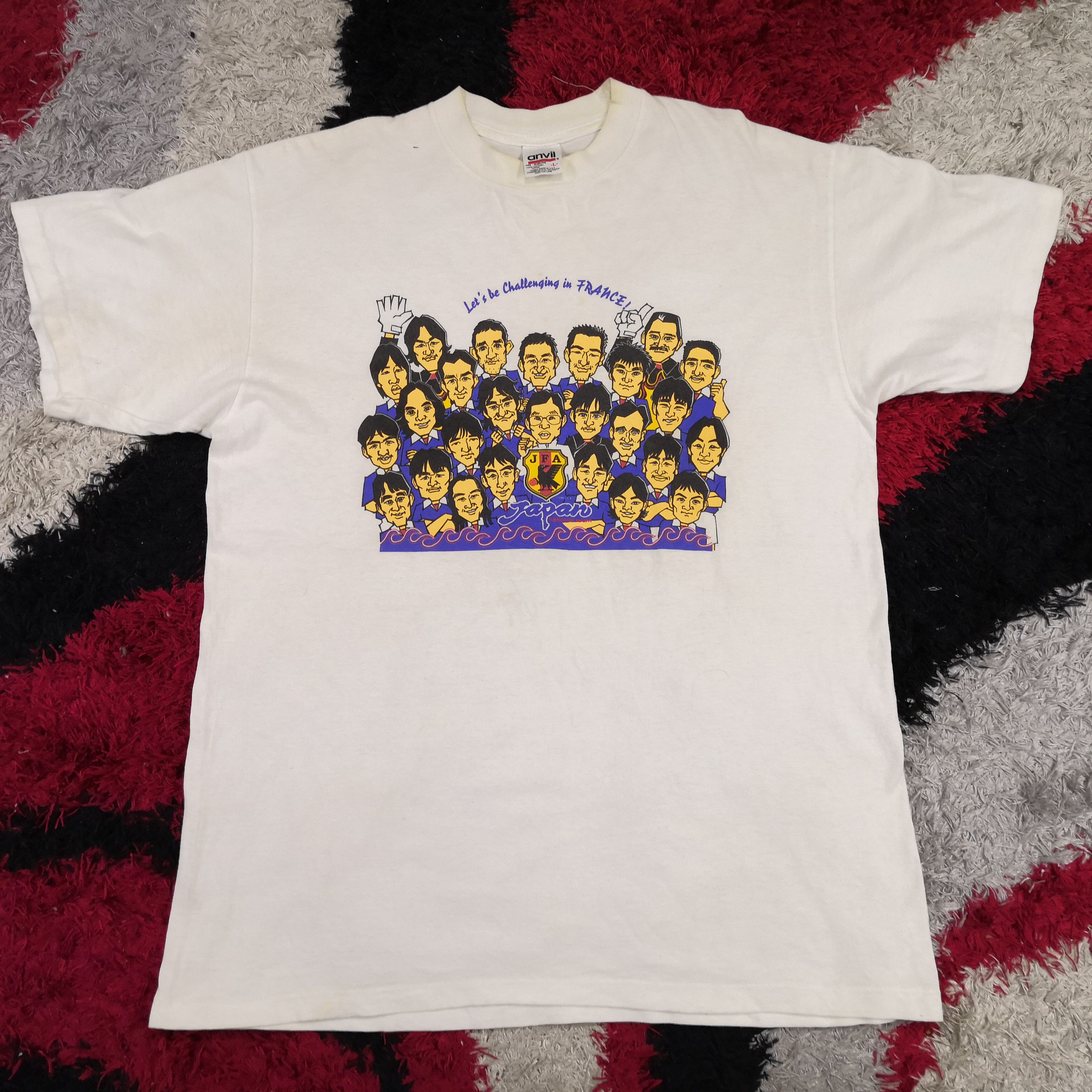 Anvil Vintage 90's JFA 1996 T-Shirt Japanese Football Tees Size US L / EU 52-54 / 3 - 2 Thumbnail