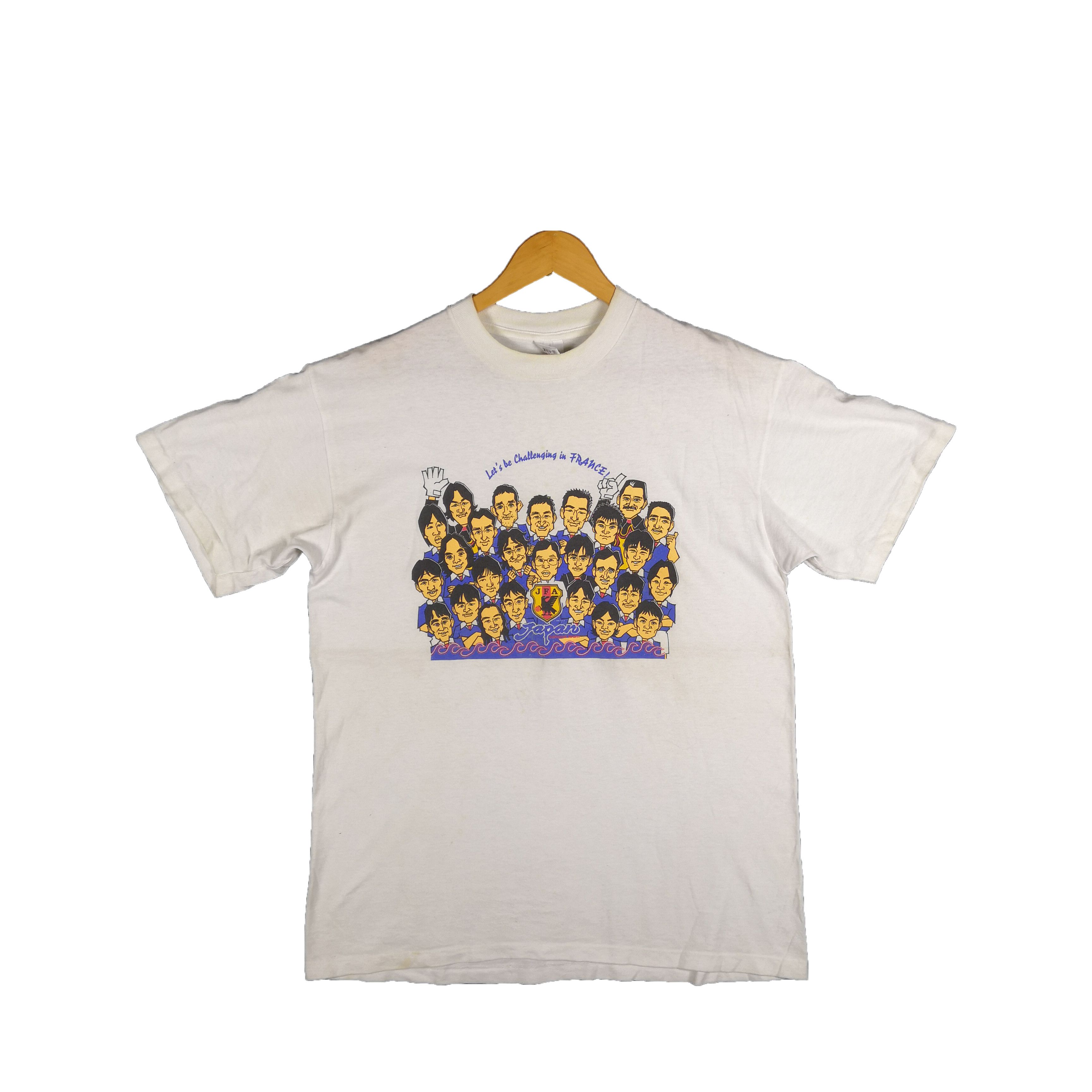 Anvil Vintage 90's JFA 1996 T-Shirt Japanese Football Tees Size US L / EU 52-54 / 3 - 1 Thumbnail
