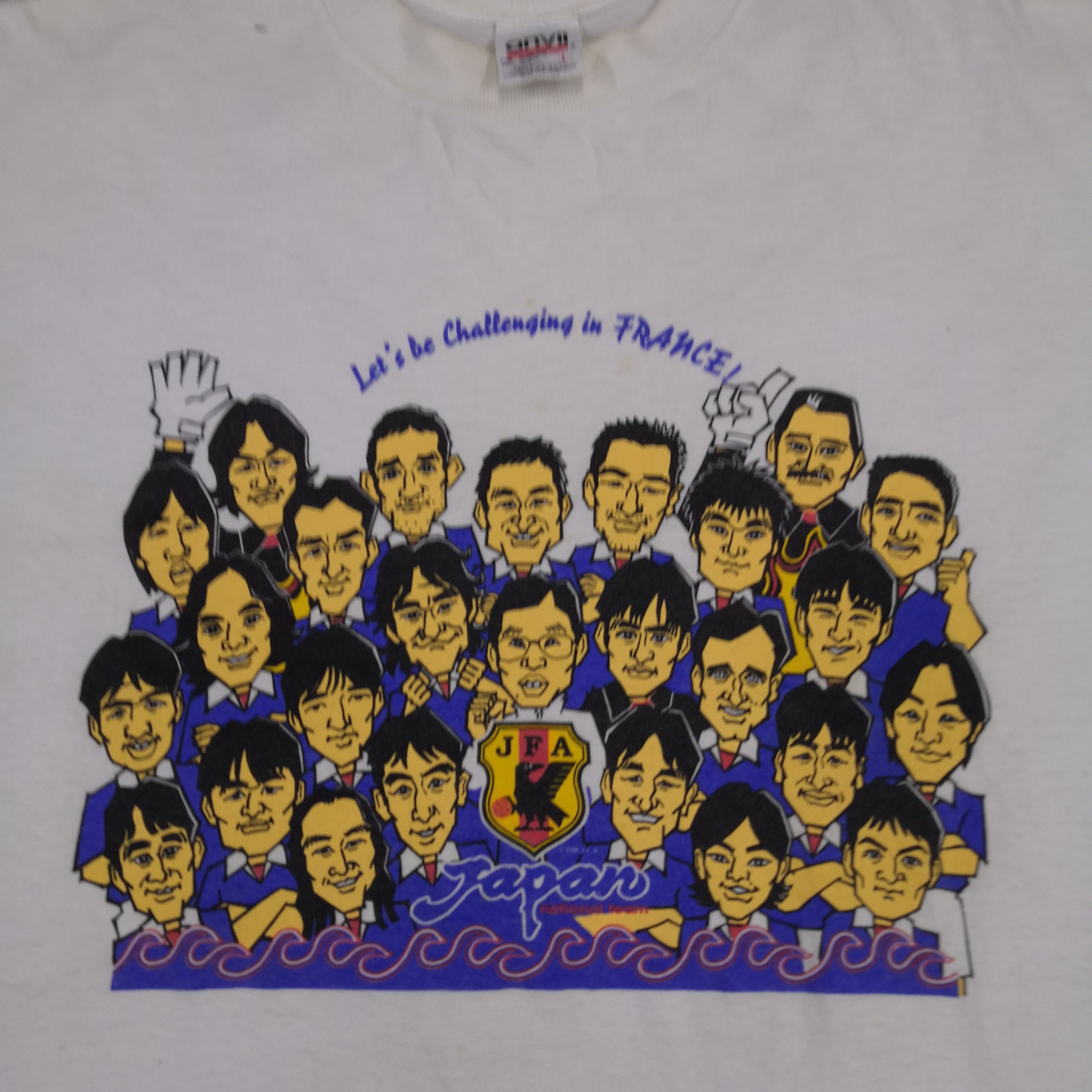 Anvil Vintage 90's JFA 1996 T-Shirt Japanese Football Tees Size US L / EU 52-54 / 3 - 4 Thumbnail
