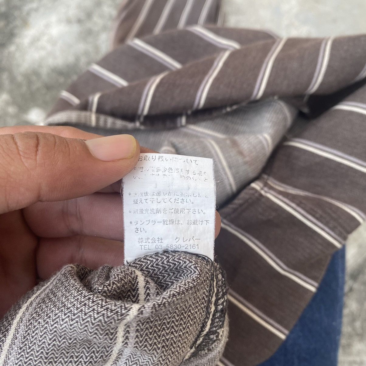 Flannel × Japanese Brand × Vintage Vintage Japanese Stripes Chembrey Button Up Flannel Size US L / EU 52-54 / 3 - 10 Thumbnail