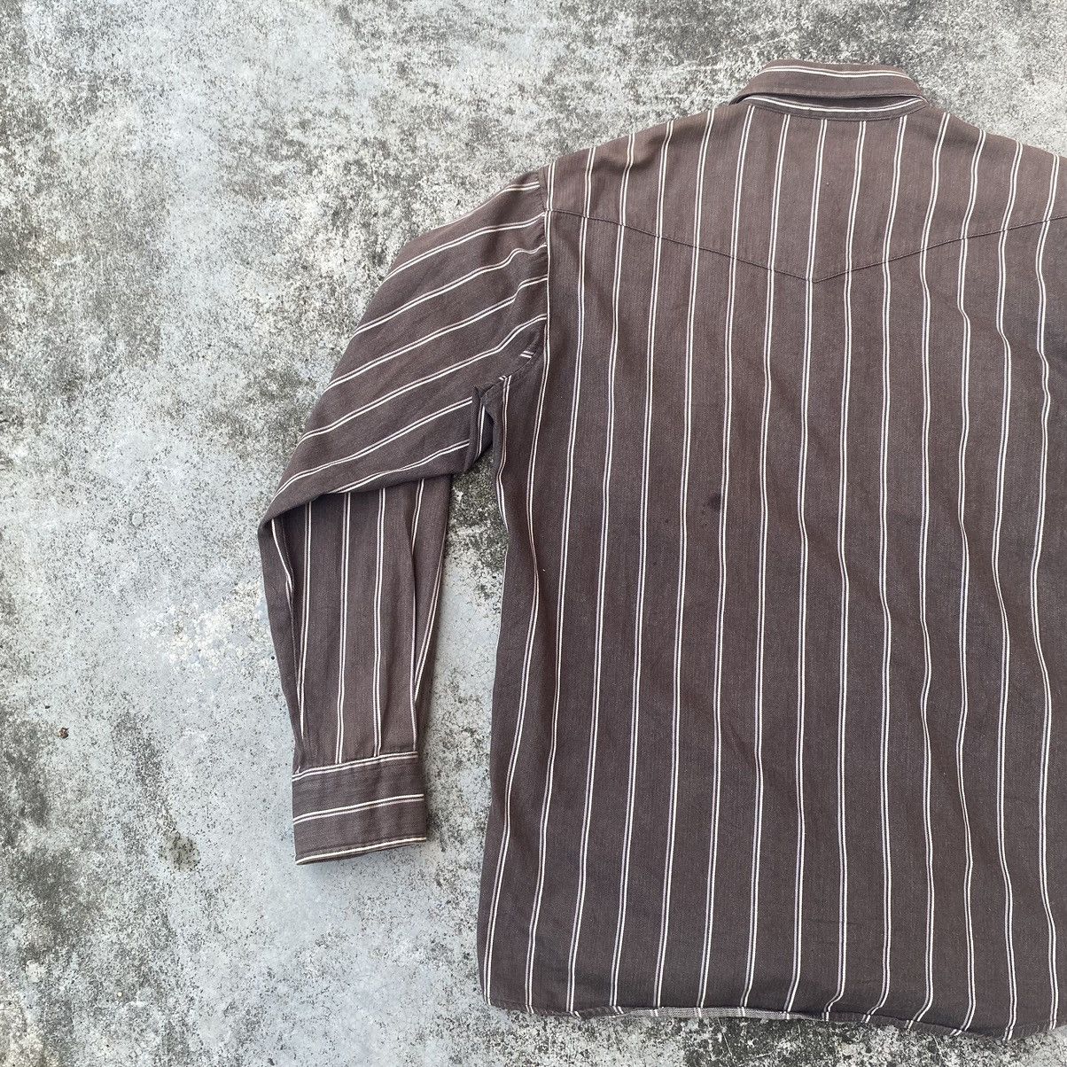Flannel × Japanese Brand × Vintage Vintage Japanese Stripes Chembrey Button Up Flannel Size US L / EU 52-54 / 3 - 7 Thumbnail
