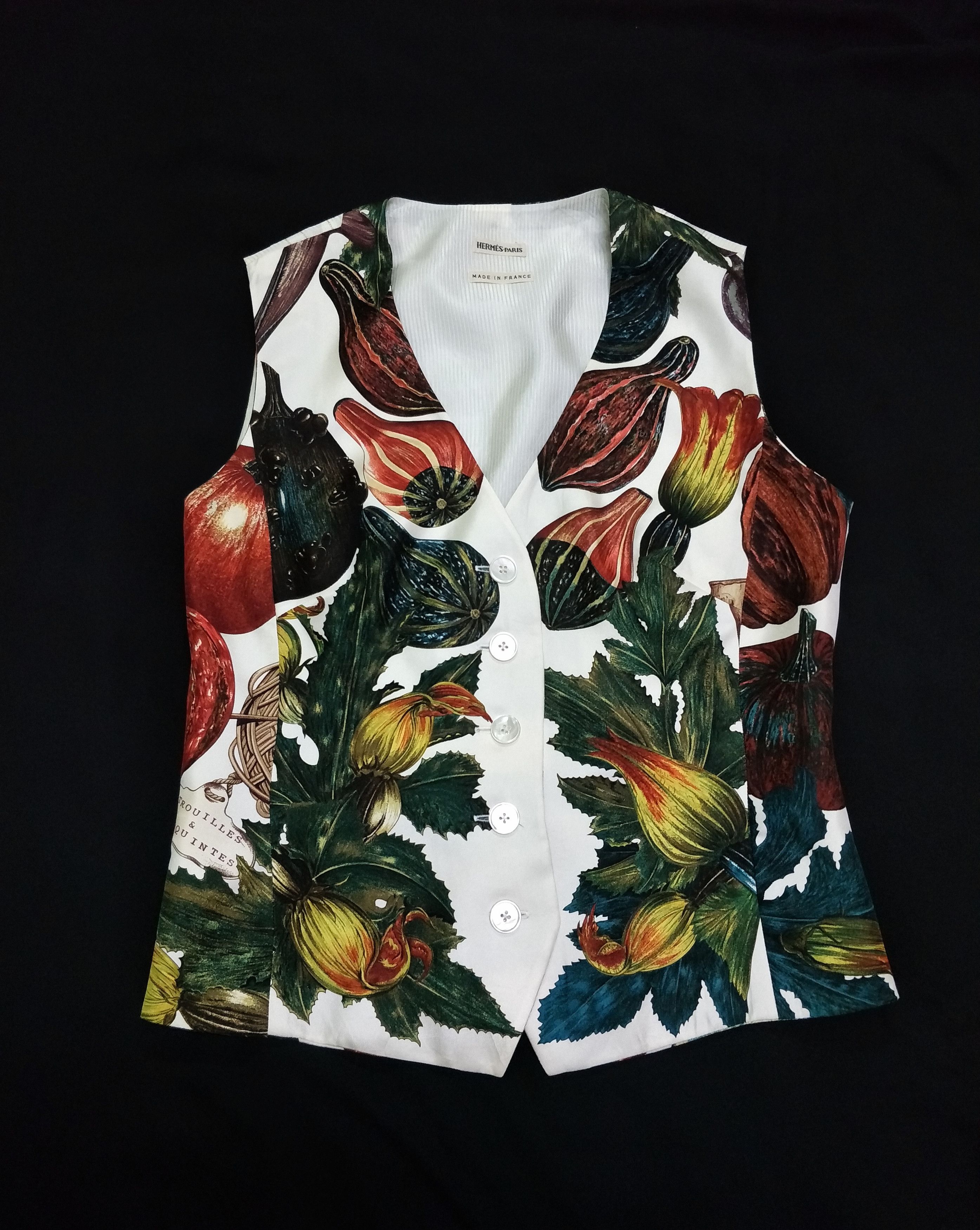 Hermes Hermes by Maison Margiela Silk Waistcoat Vintage Size US S / EU 44-46 / 1 - 1 Thumbnail
