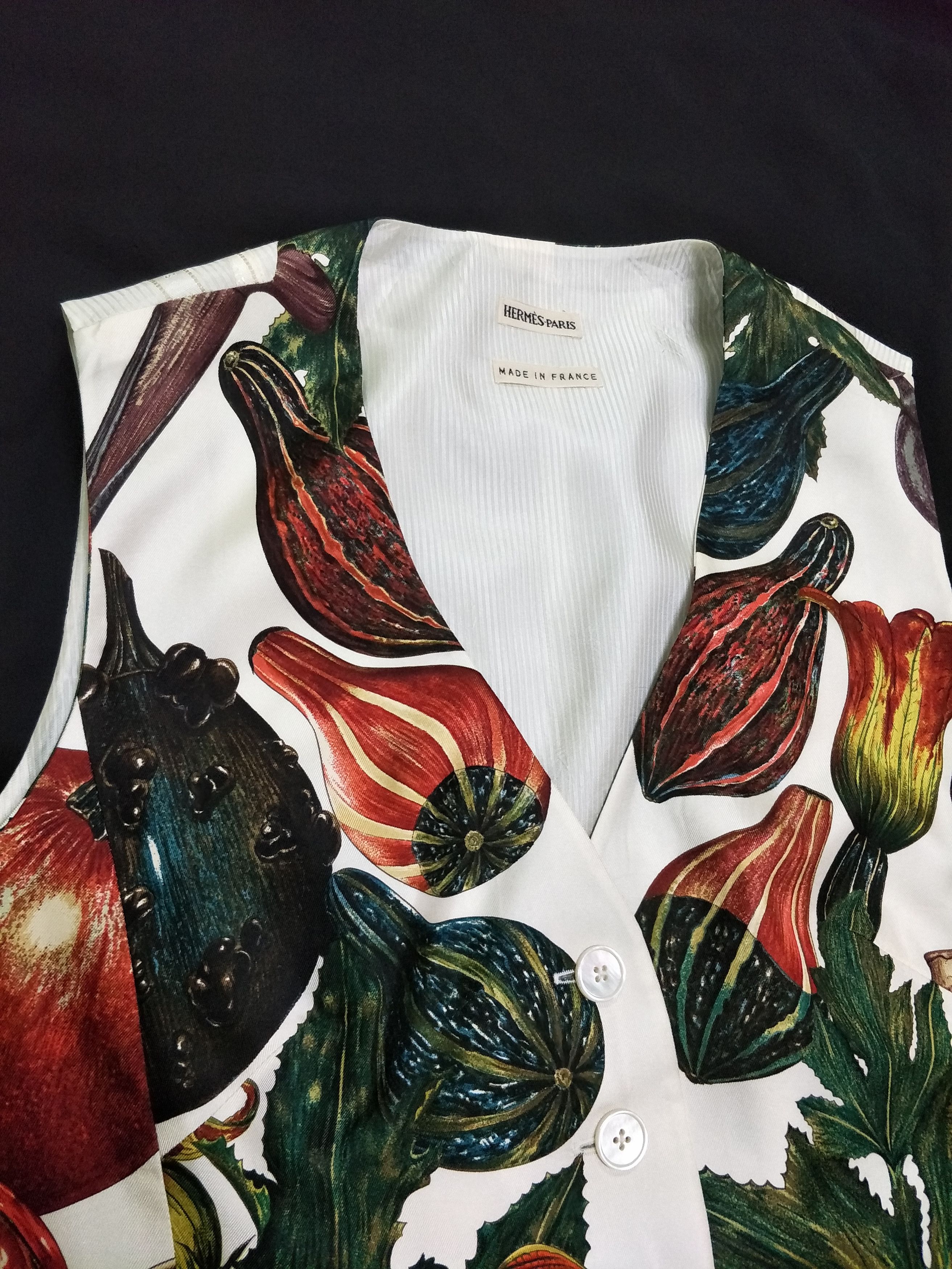 Hermes Hermes by Maison Margiela Silk Waistcoat Vintage Size US S / EU 44-46 / 1 - 4 Thumbnail