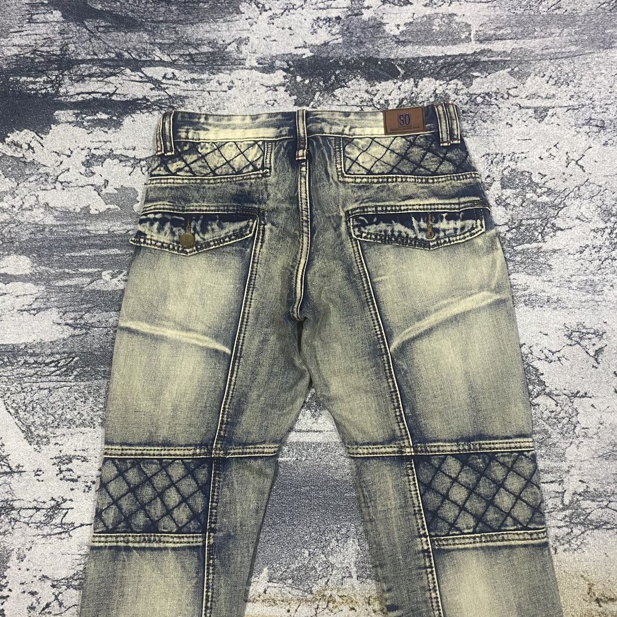 If Six Was Nine × Japanese Brand × Vintage Vintage Japan Designer Sousou Multi Plaid Biker Jeans Size US 31 - 10 Thumbnail