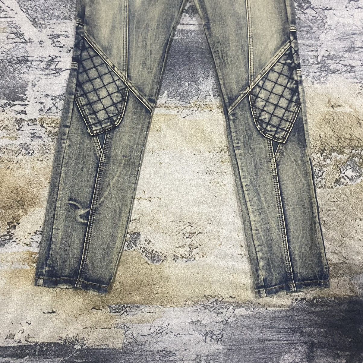 If Six Was Nine × Japanese Brand × Vintage Vintage Japan Designer Sousou Multi Plaid Biker Jeans Size US 31 - 4 Thumbnail