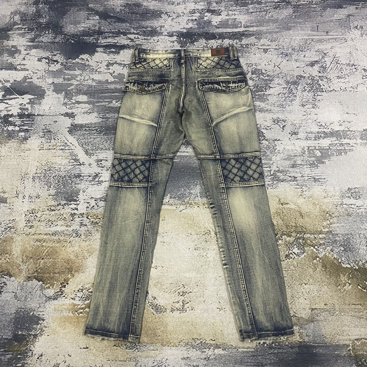 If Six Was Nine × Japanese Brand × Vintage Vintage Japan Designer Sousou Multi Plaid Biker Jeans Size US 31 - 2 Thumbnail