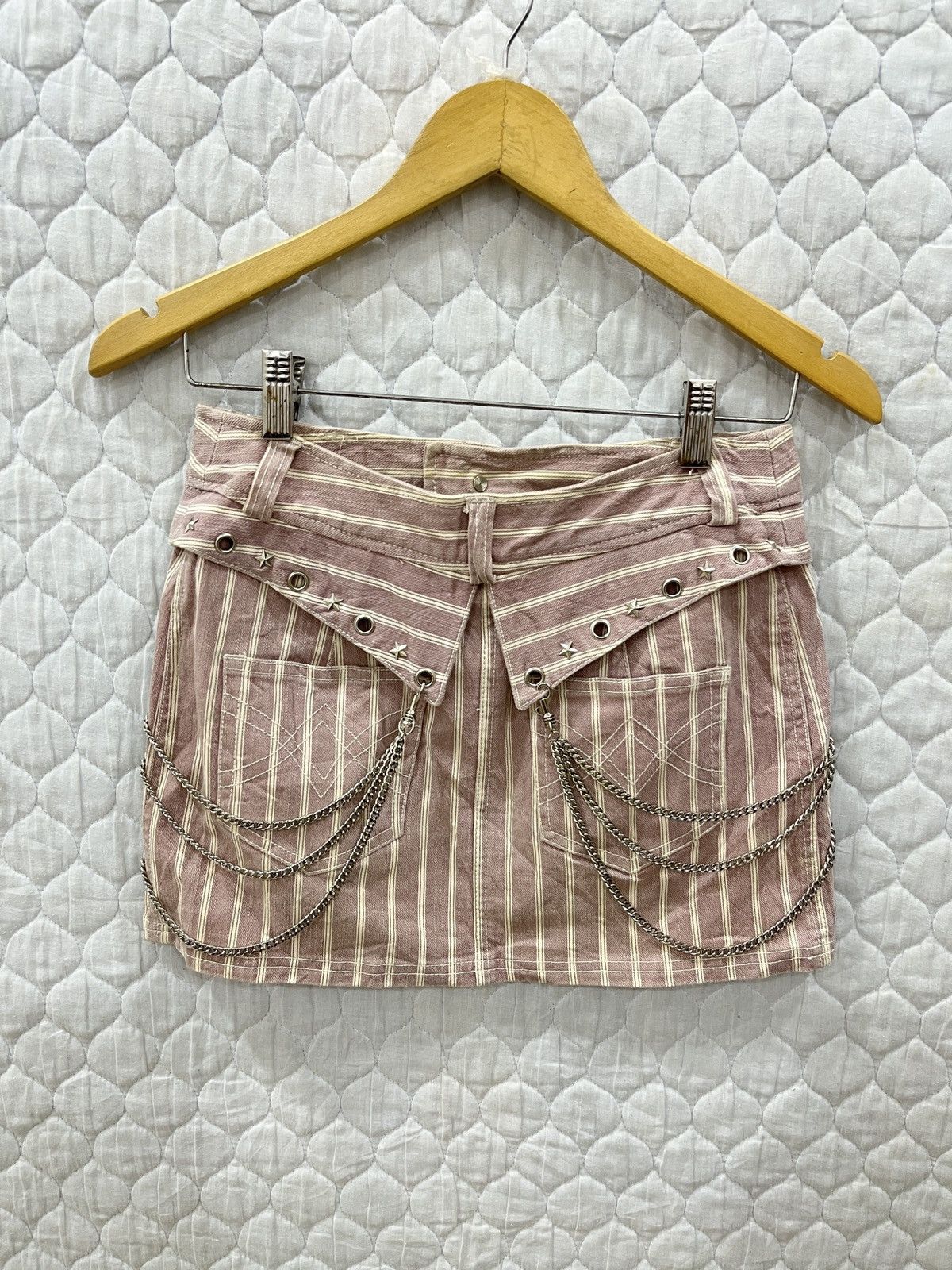 Japanese Brand (Pppp). ALGON QUINS CHAIN PUNK SKIRTS Size 28" / US 6 / IT 42 - 1 Thumbnail