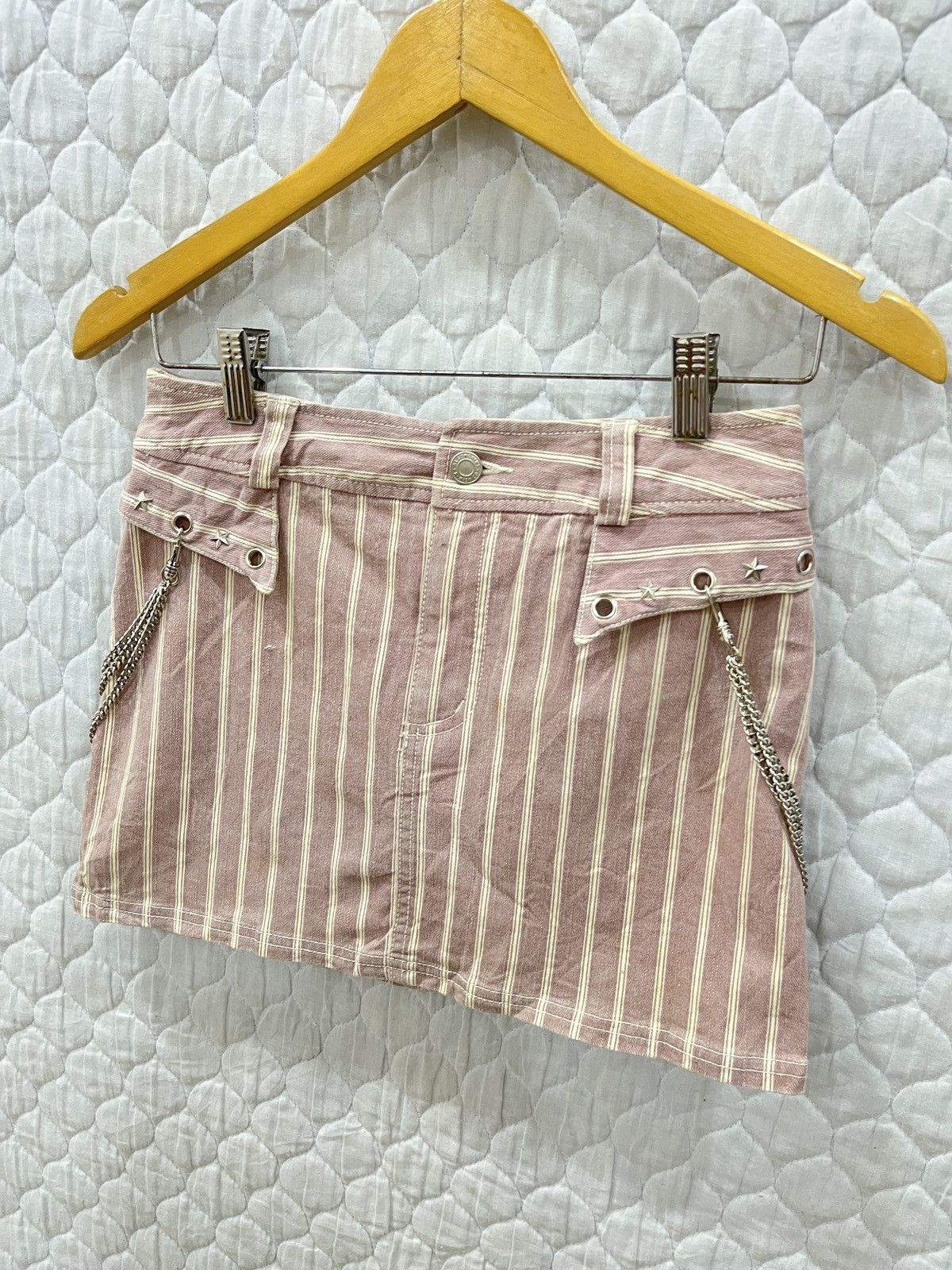Japanese Brand (Pppp). ALGON QUINS CHAIN PUNK SKIRTS Size 28" / US 6 / IT 42 - 4 Thumbnail