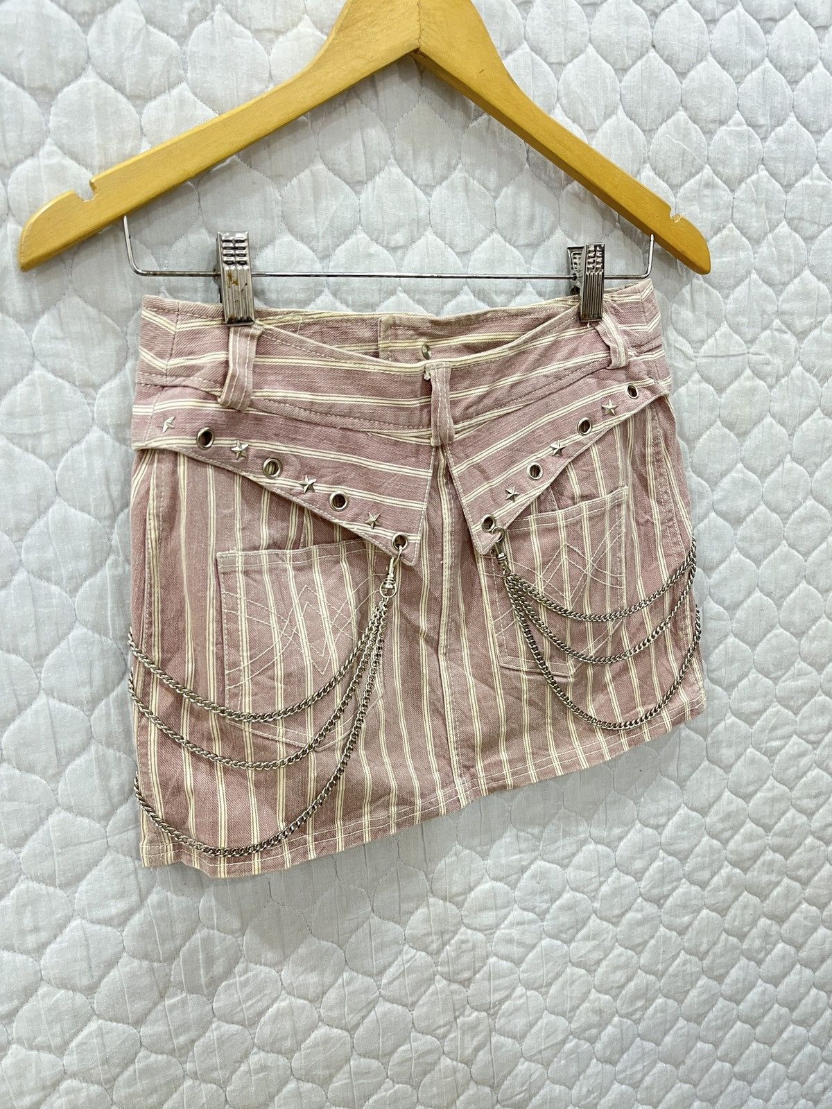 Japanese Brand (Pppp). ALGON QUINS CHAIN PUNK SKIRTS Size 28" / US 6 / IT 42 - 5 Thumbnail