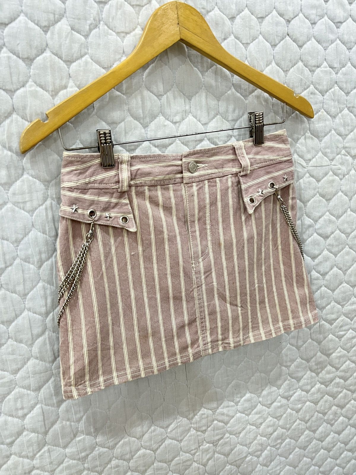 Japanese Brand (Pppp). ALGON QUINS CHAIN PUNK SKIRTS Size 28" / US 6 / IT 42 - 6 Thumbnail