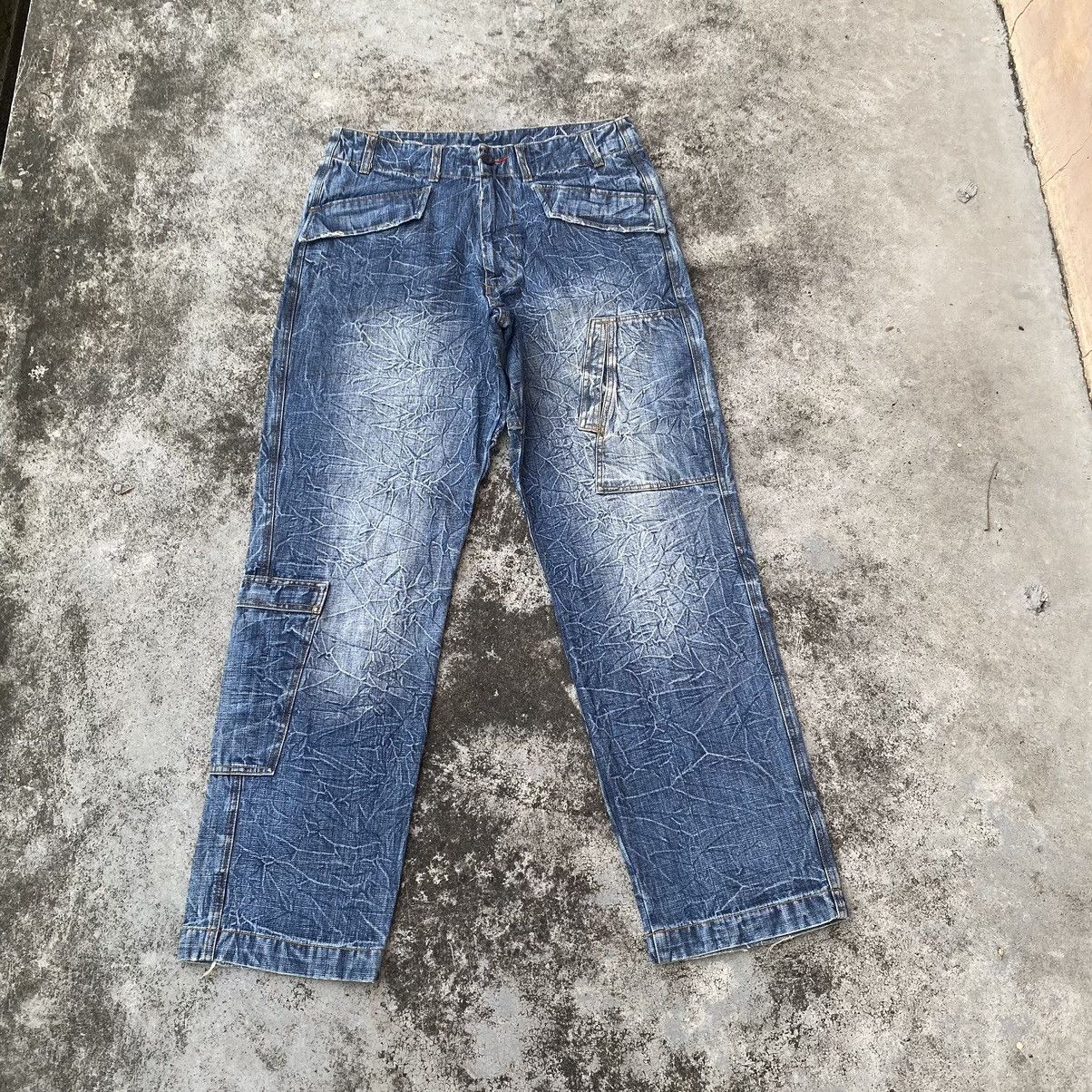 Jean × Vintage × Woolrich Woolen Mills Vintage Woolrich Lightning Baggy Denim Jeans Size US 34 / EU 50 - 1 Thumbnail