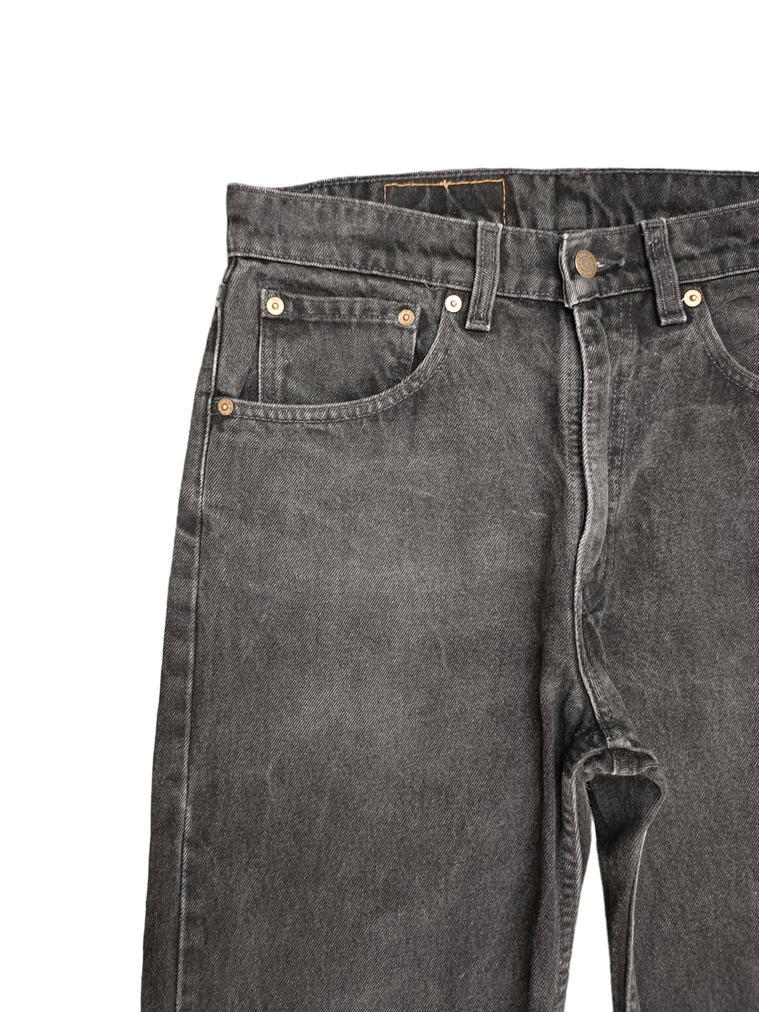 Levi's Vintage Levis 505 Super Black Jeans Regular Fit Straight Leg Size US 31 - 4 Thumbnail