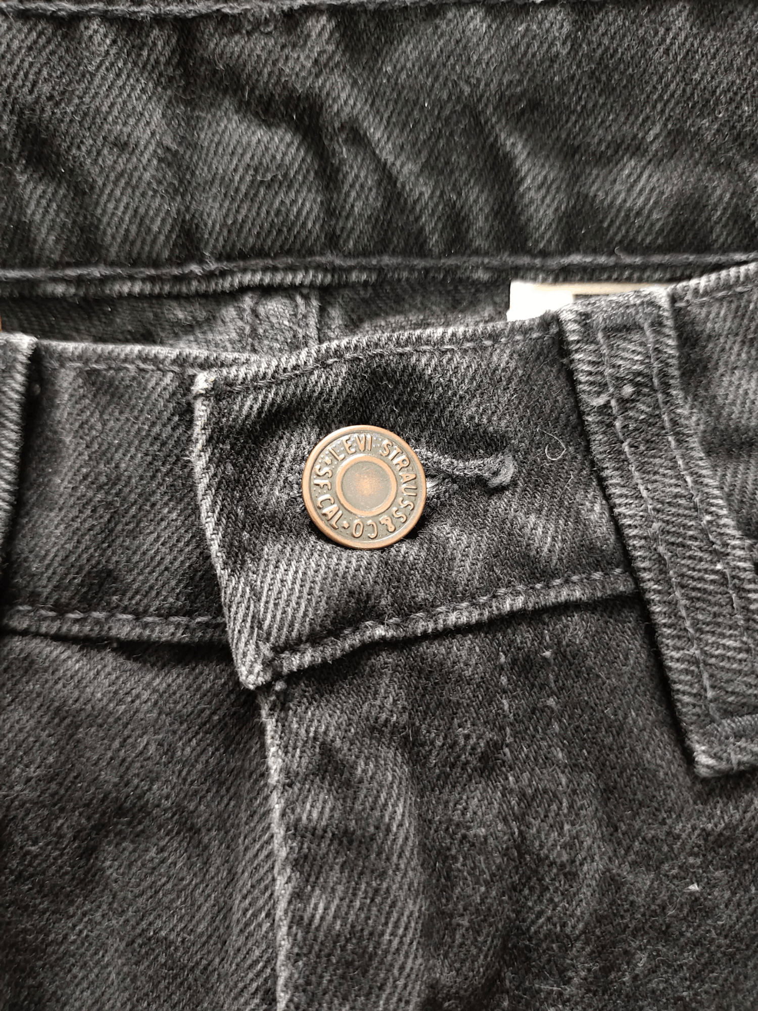 Levi's Vintage Levis 505 Super Black Jeans Regular Fit Straight Leg Size US 31 - 14 Thumbnail