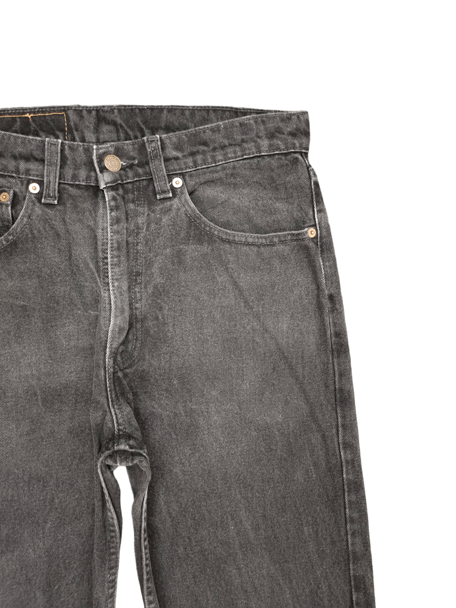 Levi's Vintage Levis 505 Super Black Jeans Regular Fit Straight Leg Size US 31 - 3 Thumbnail