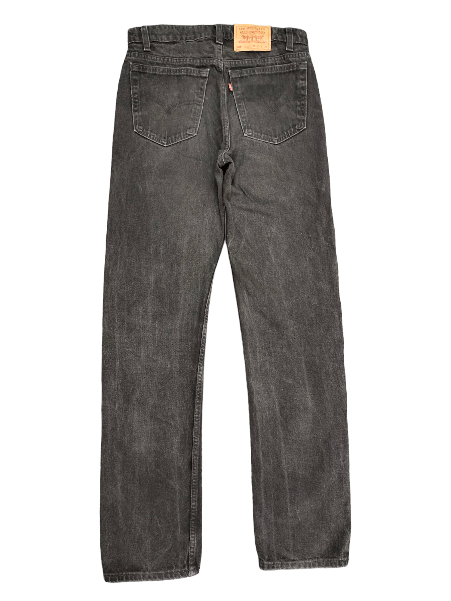Levi's Vintage Levis 505 Super Black Jeans Regular Fit Straight Leg Size US 31 - 6 Thumbnail