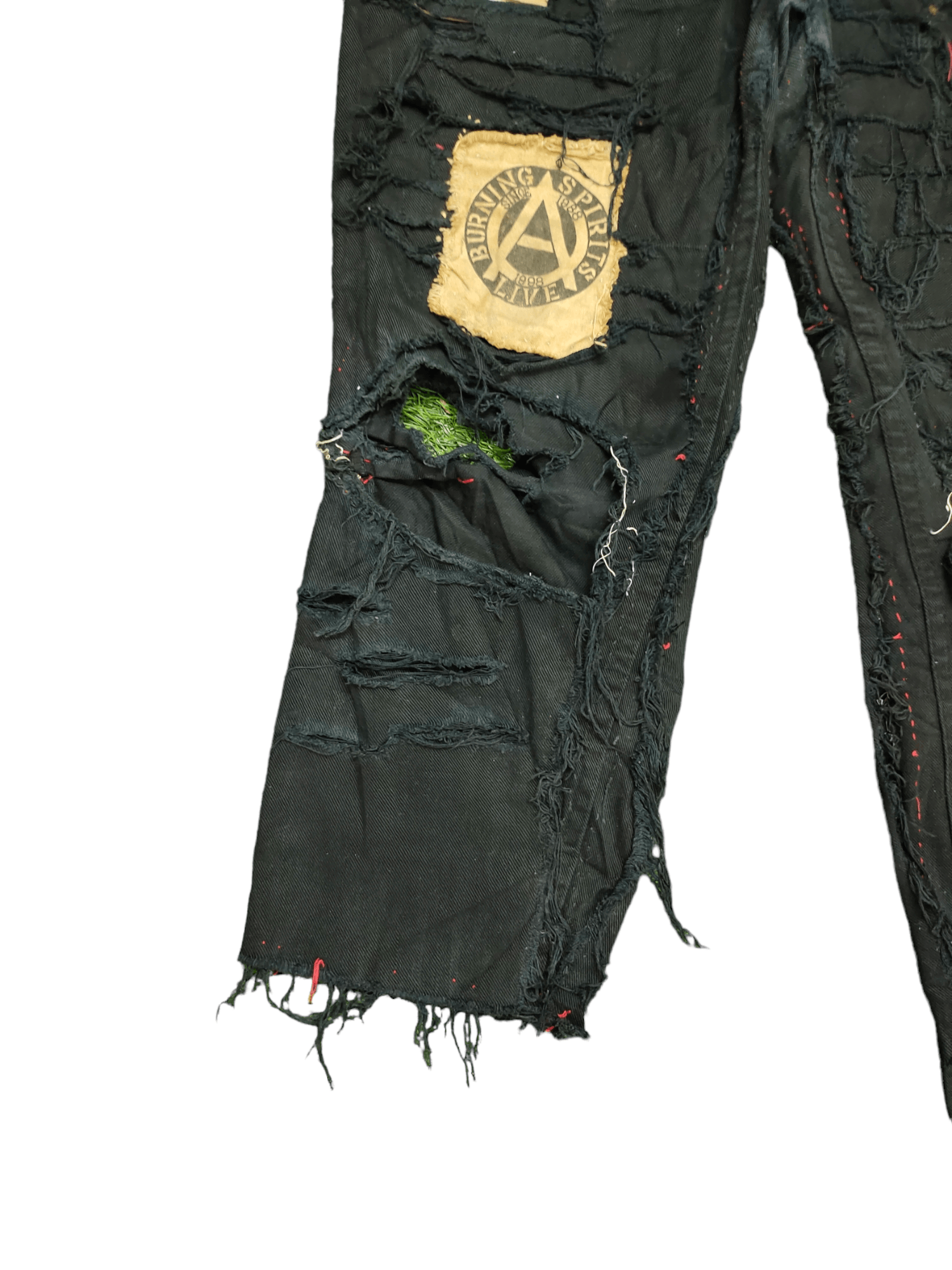 Hysteric Glamour × Undercover Vintage Levis 606 Patchwork Punk Destroy Art & Craft Jeans Size US 33 - 8 Thumbnail