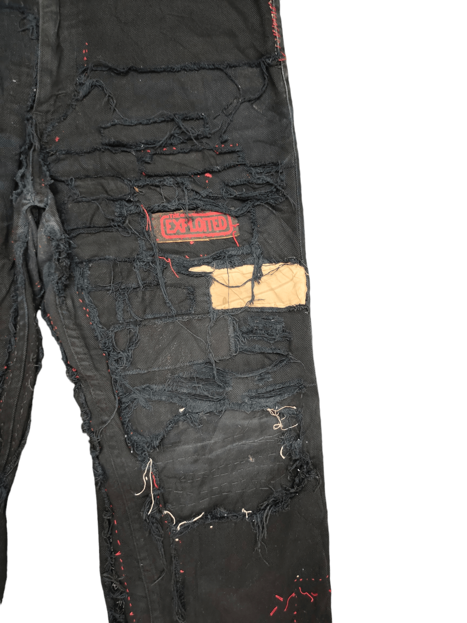Hysteric Glamour × Undercover Vintage Levis 606 Patchwork Punk Destroy Art & Craft Jeans Size US 33 - 5 Thumbnail