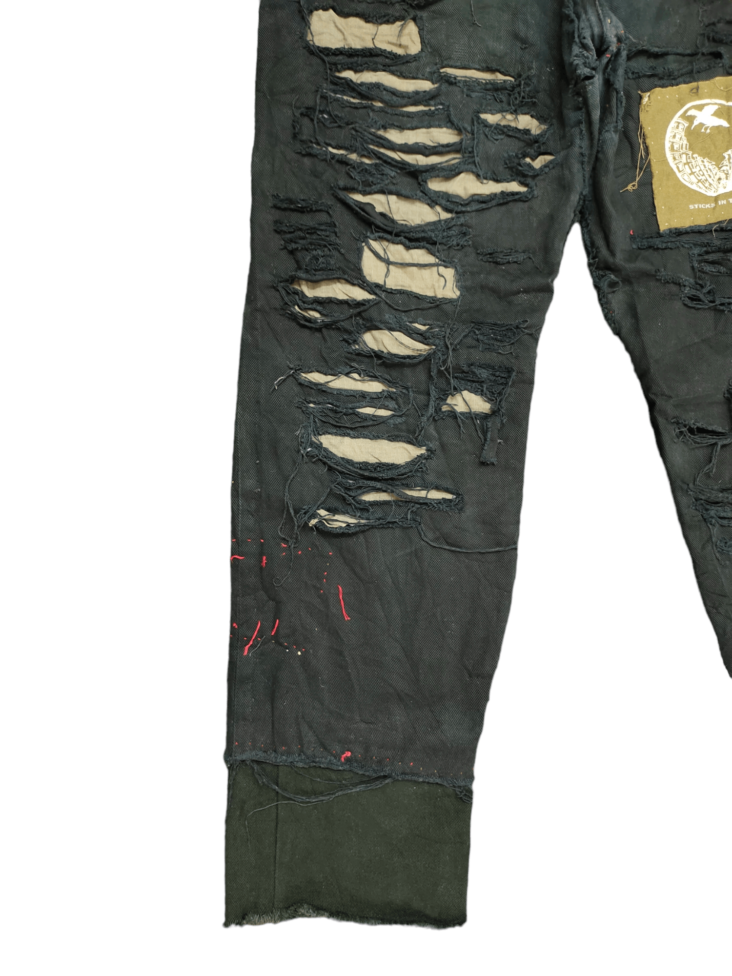 Hysteric Glamour × Undercover Vintage Levis 606 Patchwork Punk Destroy Art & Craft Jeans Size US 33 - 16 Thumbnail