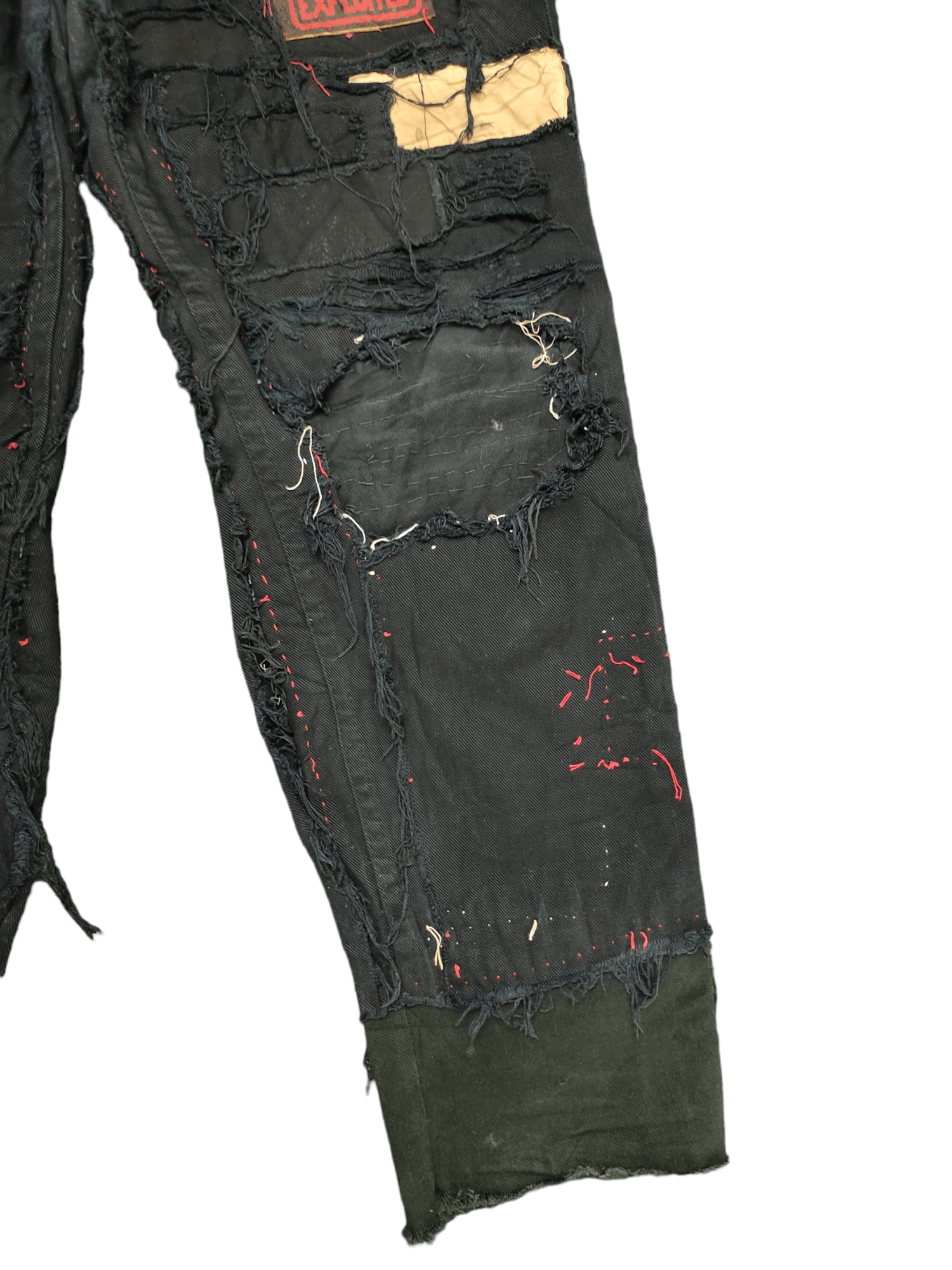 Hysteric Glamour × Undercover Vintage Levis 606 Patchwork Punk Destroy Art & Craft Jeans Size US 33 - 7 Thumbnail
