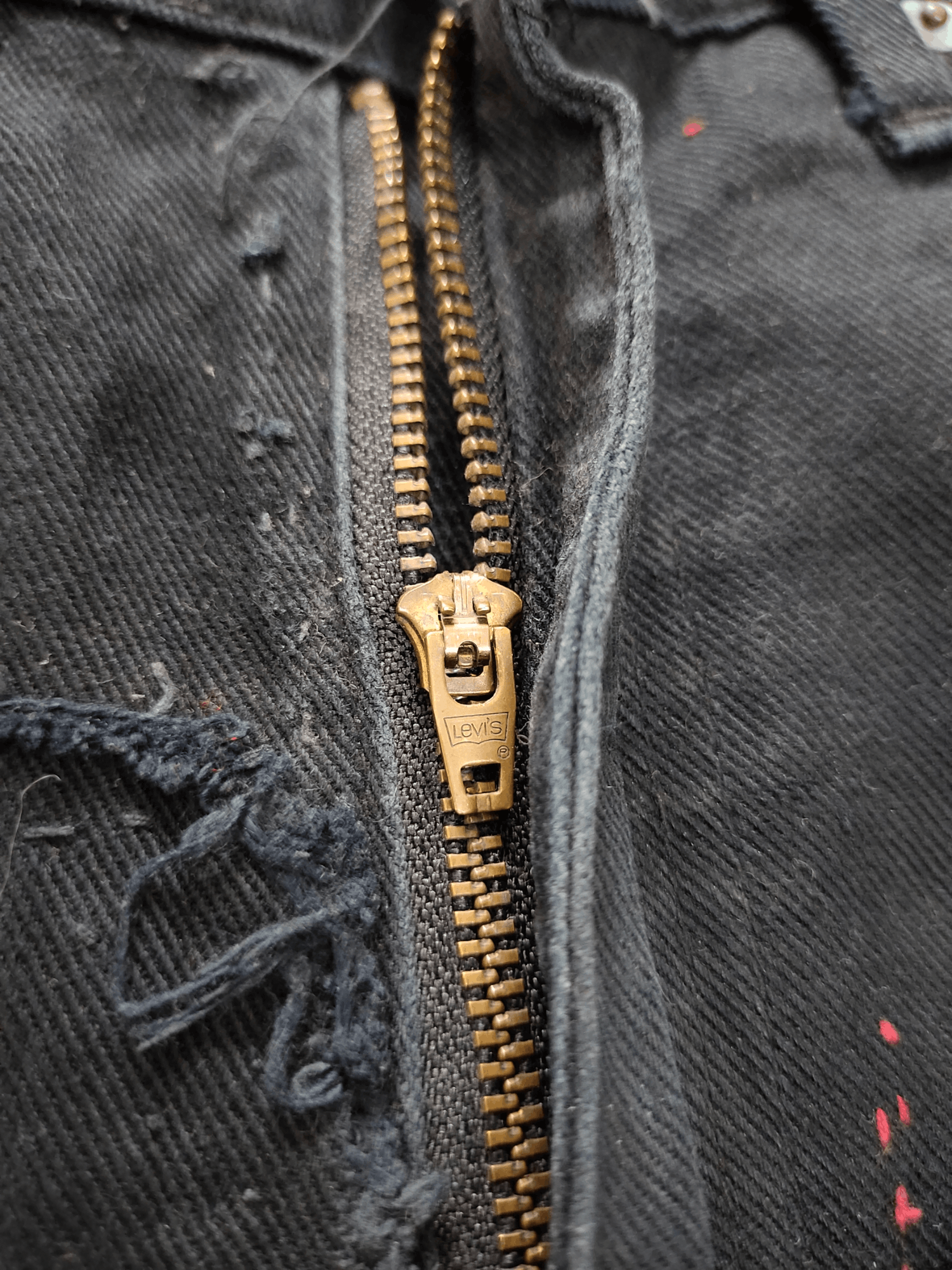 Hysteric Glamour × Undercover Vintage Levis 606 Patchwork Punk Destroy Art & Craft Jeans Size US 33 - 18 Thumbnail