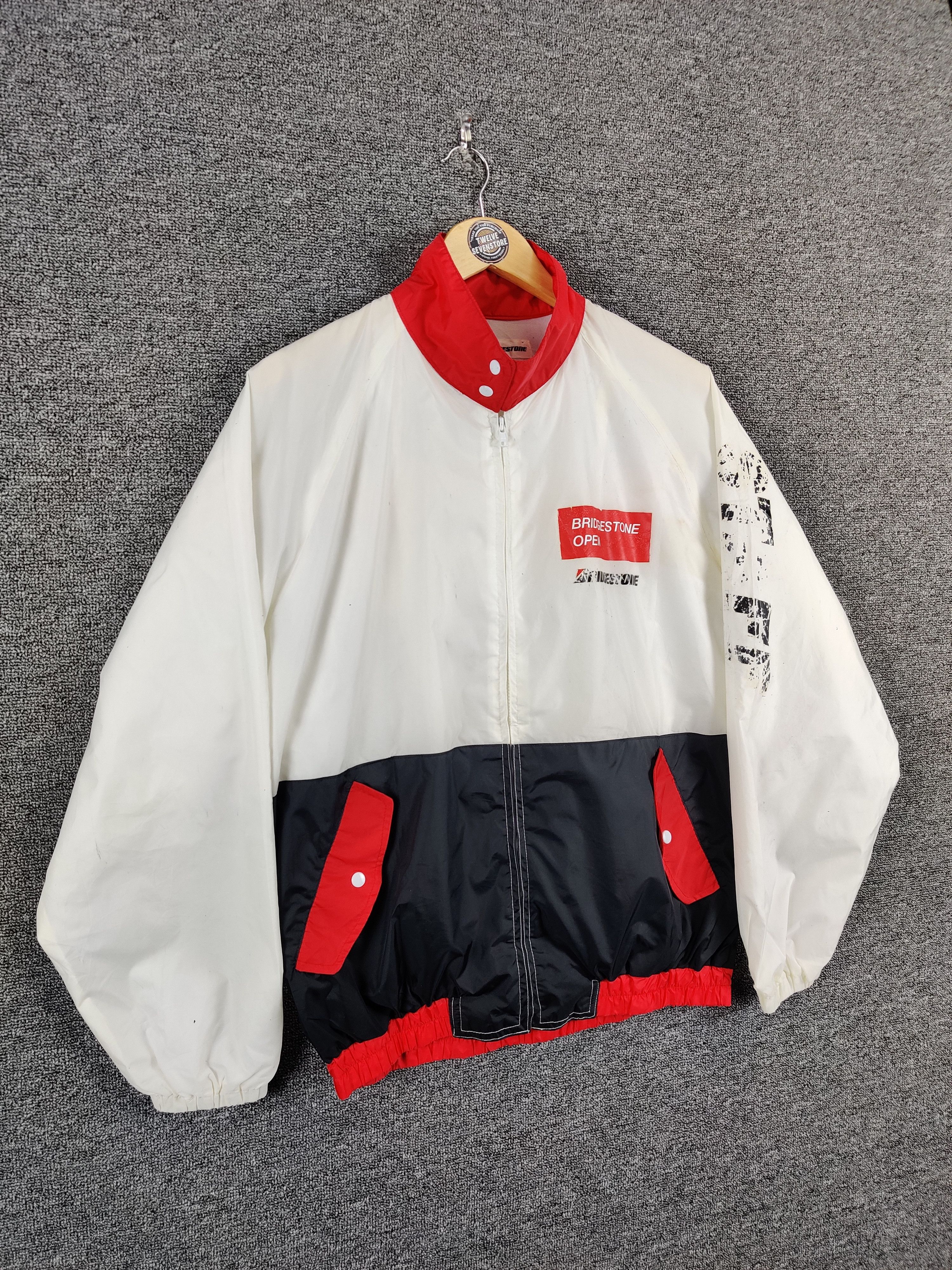 Vintage Vintage Bridgestone Racing Windbreaker Light Jacket Size US L / EU 52-54 / 3 - 6 Thumbnail