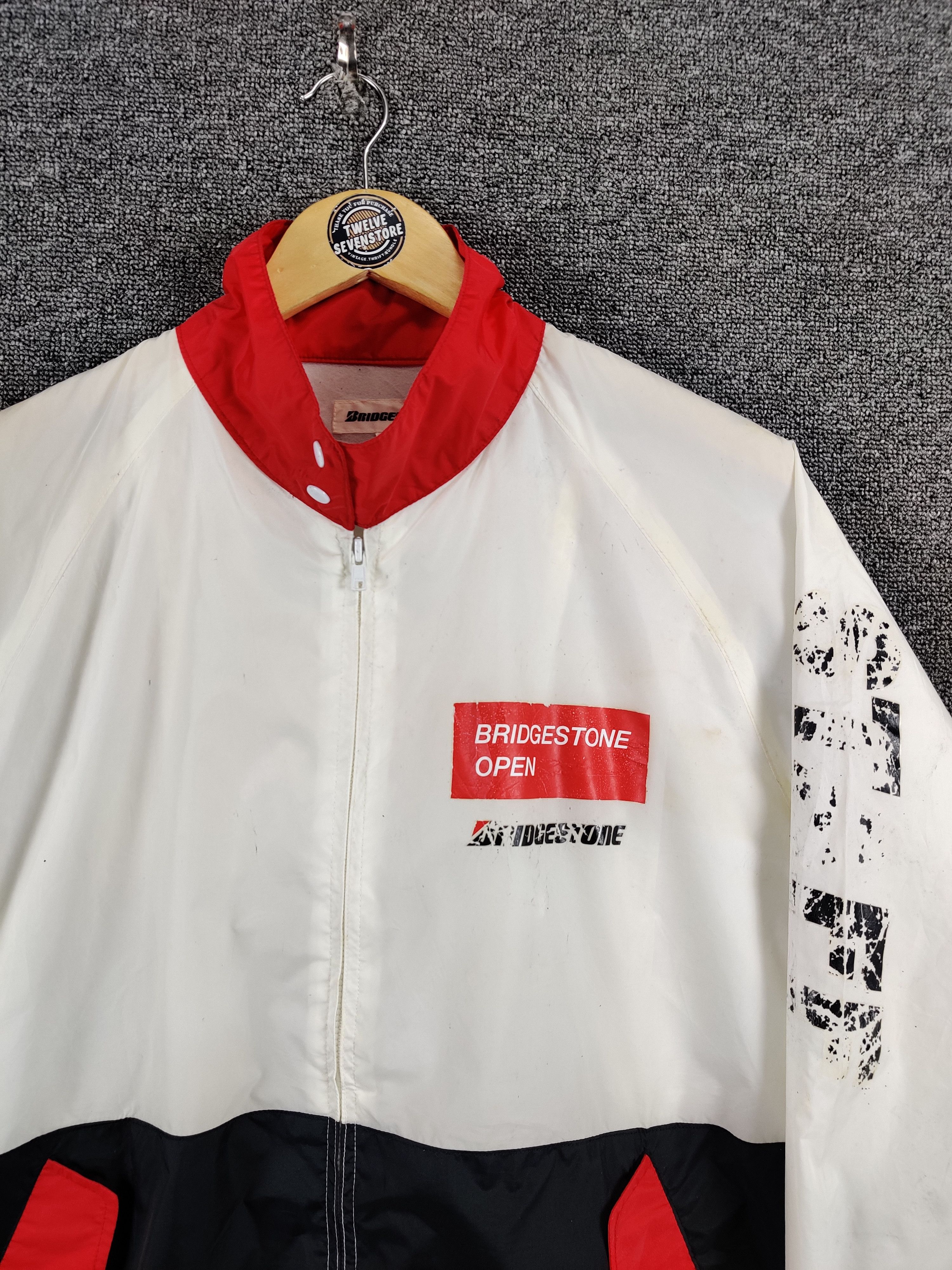 Vintage Vintage Bridgestone Racing Windbreaker Light Jacket Size US L / EU 52-54 / 3 - 4 Thumbnail