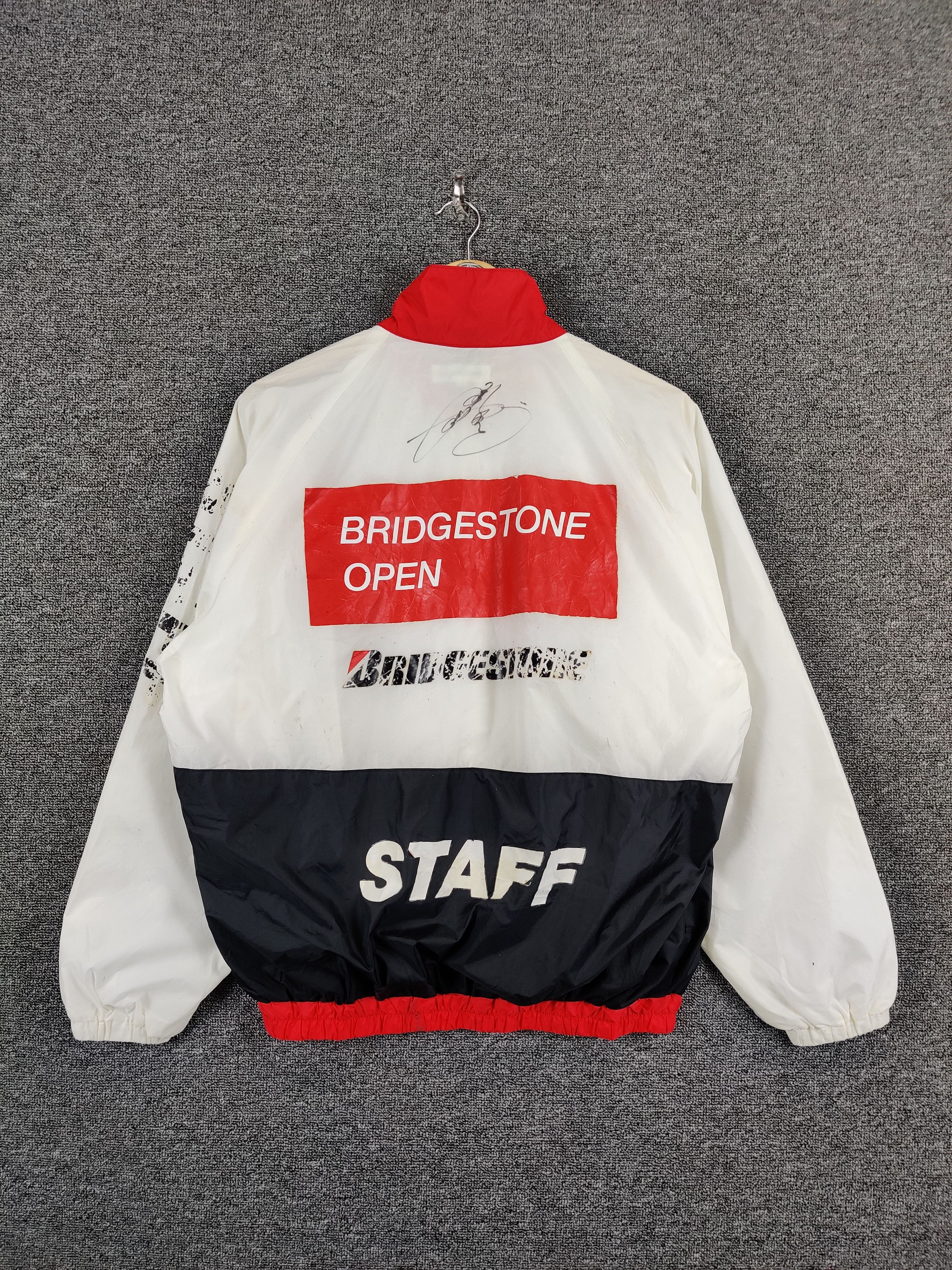Vintage Vintage Bridgestone Racing Windbreaker Light Jacket Size US L / EU 52-54 / 3 - 11 Thumbnail