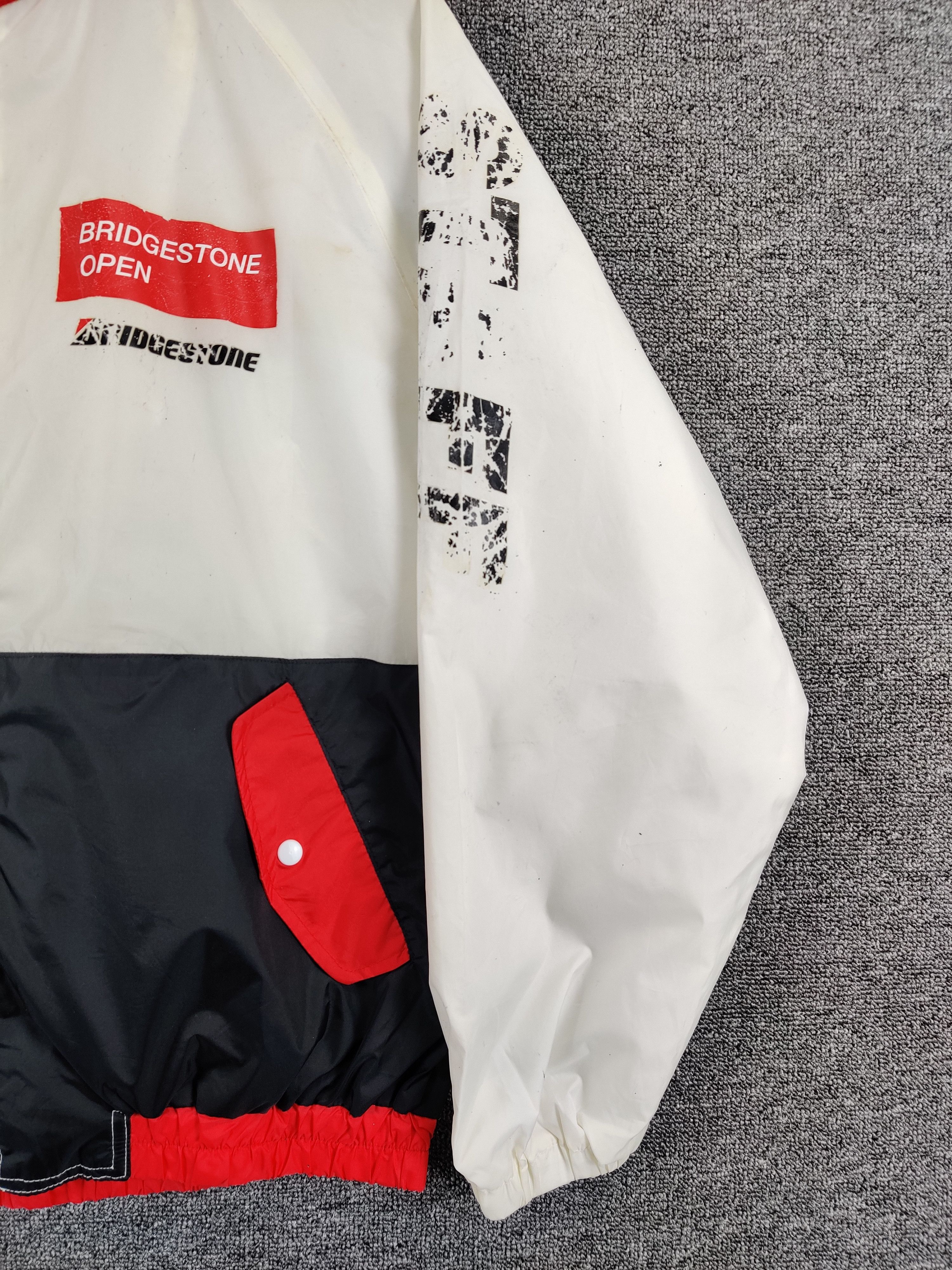 Vintage Vintage Bridgestone Racing Windbreaker Light Jacket Size US L / EU 52-54 / 3 - 3 Thumbnail