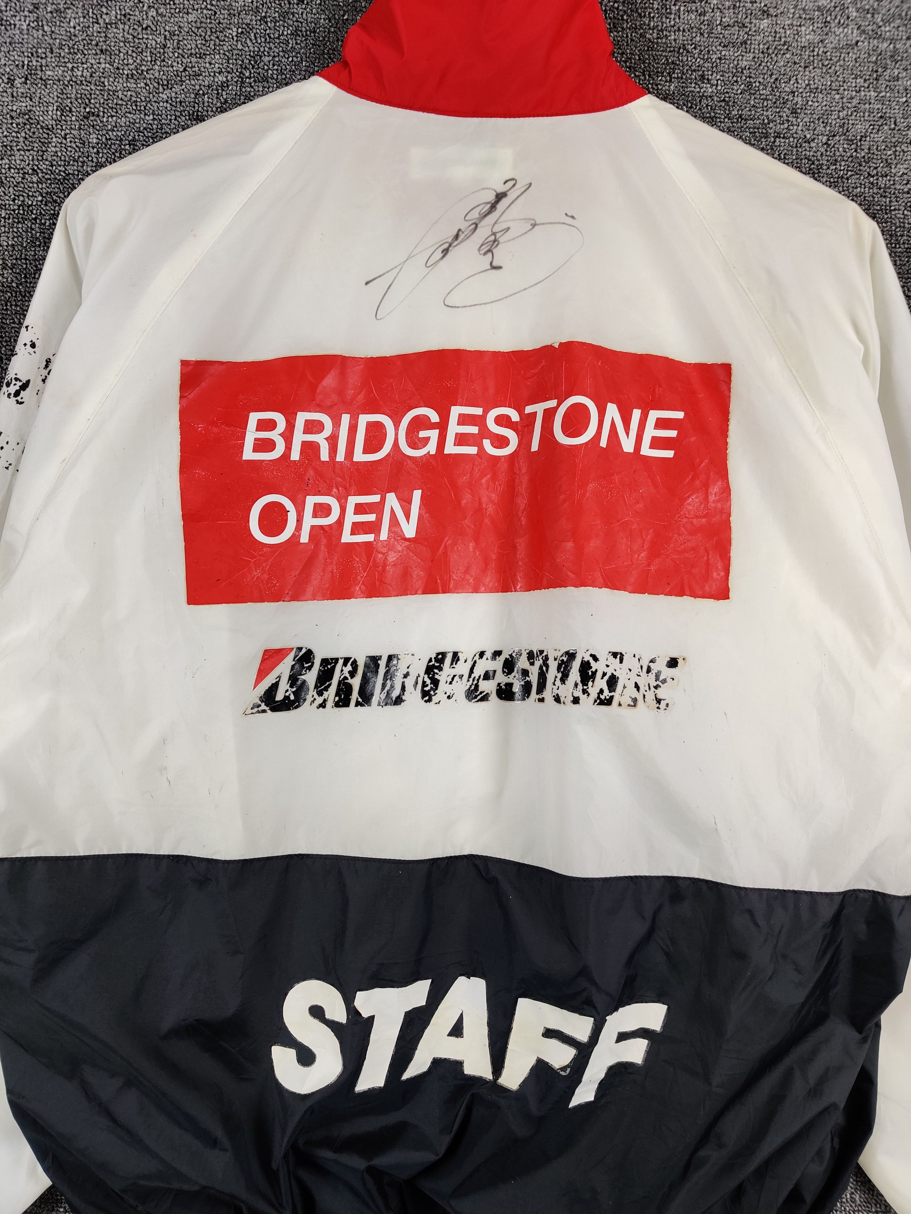 Vintage Vintage Bridgestone Racing Windbreaker Light Jacket Size US L / EU 52-54 / 3 - 10 Thumbnail