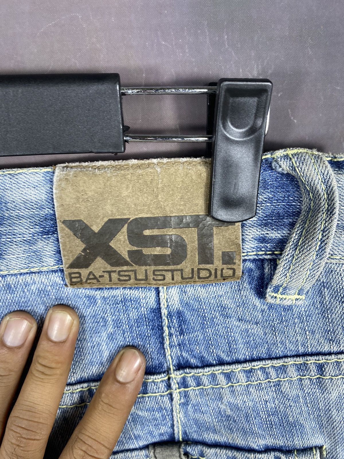 If Six Was Nine × Japanese Brand × Vintage Vintage Ba-Tsu Studio Splatter Distressed Biker Jeans Size US 29 - 10 Thumbnail