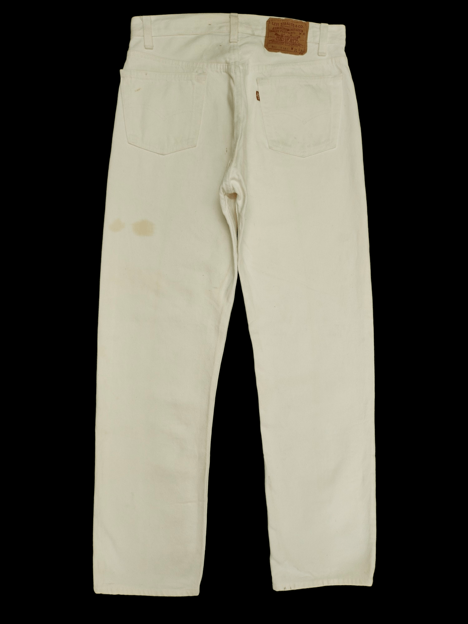 Kazuyuki Kumagai Attachment Vintage 80s Levis 501 White Made In USA Denim Jeans Size US 30 / EU 46 - 6 Thumbnail