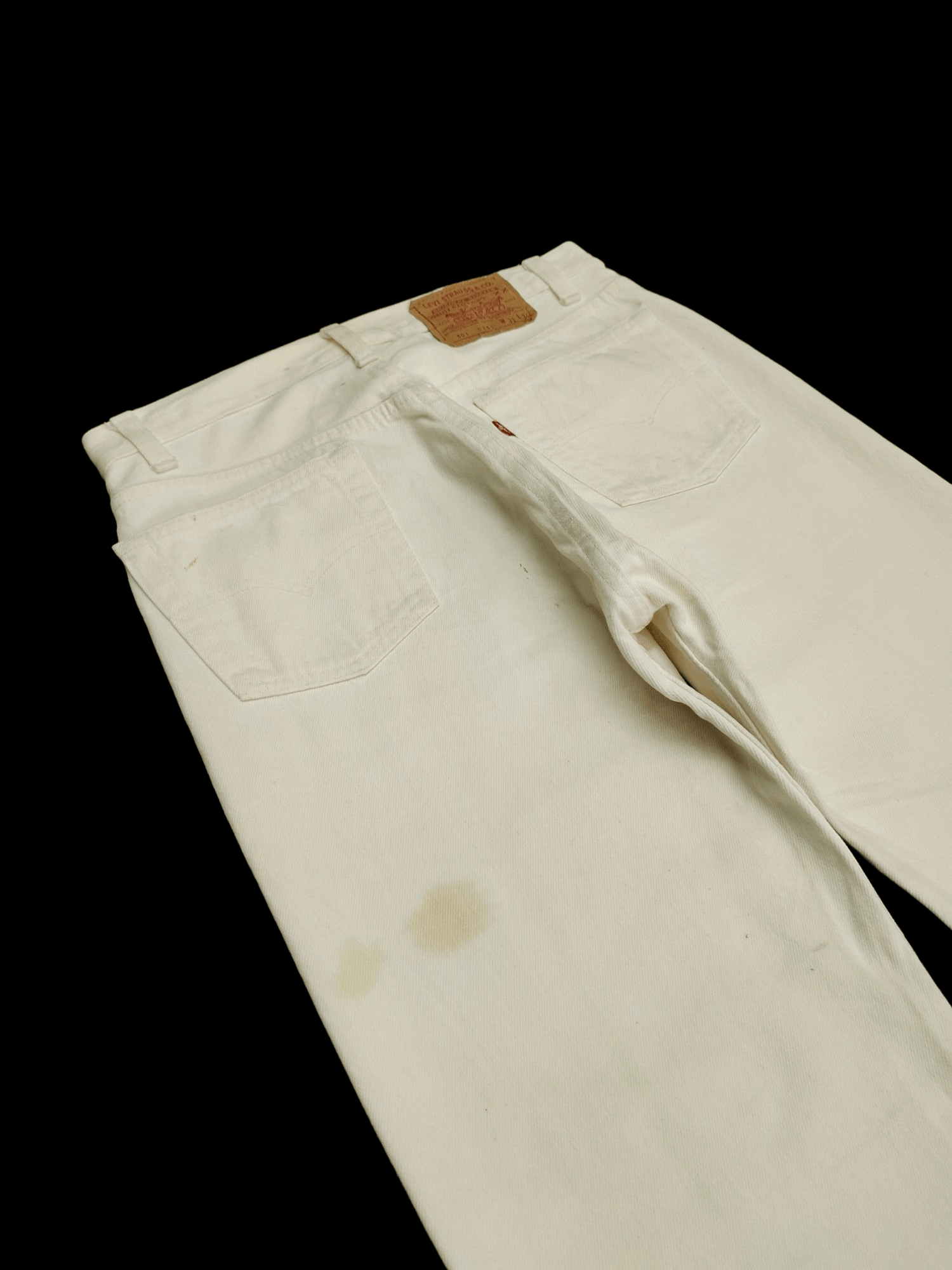 Kazuyuki Kumagai Attachment Vintage 80s Levis 501 White Made In USA Denim Jeans Size US 30 / EU 46 - 8 Thumbnail