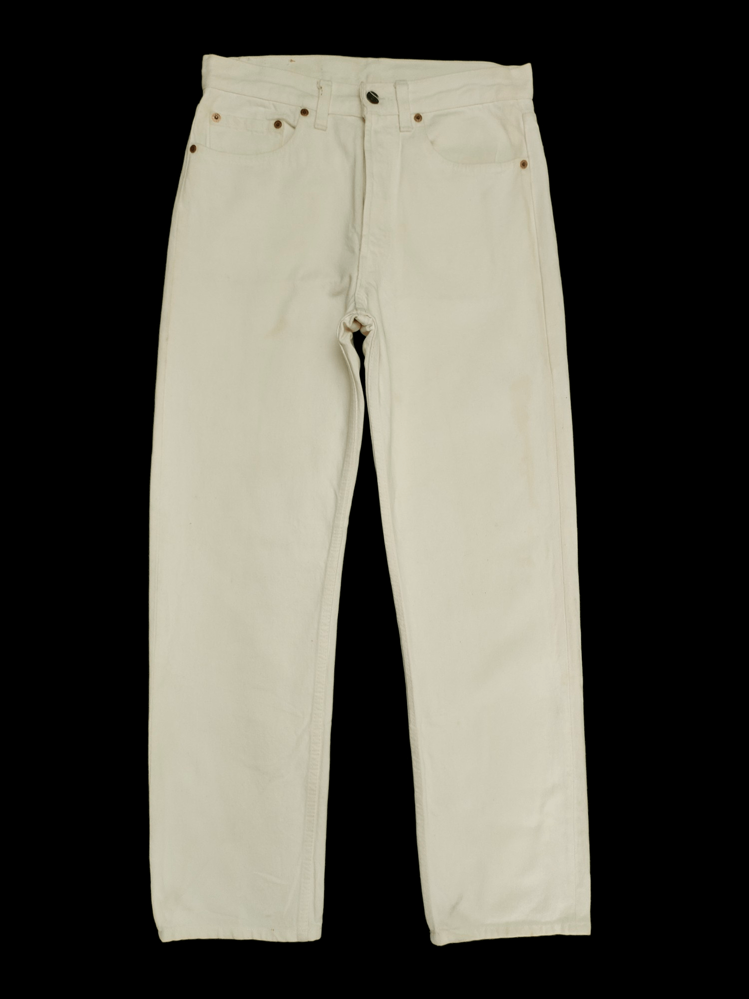 Kazuyuki Kumagai Attachment Vintage 80s Levis 501 White Made In USA Denim Jeans Size US 30 / EU 46 - 1 Thumbnail