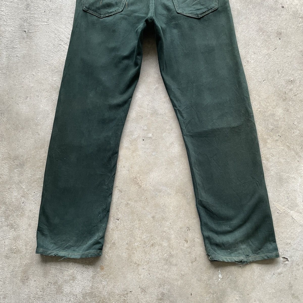 Japanese Brand THRASHED💥Vintage Kalimera Green Bush Pocket Jeans Pants W32 Size US 32 / EU 48 - 13 Thumbnail