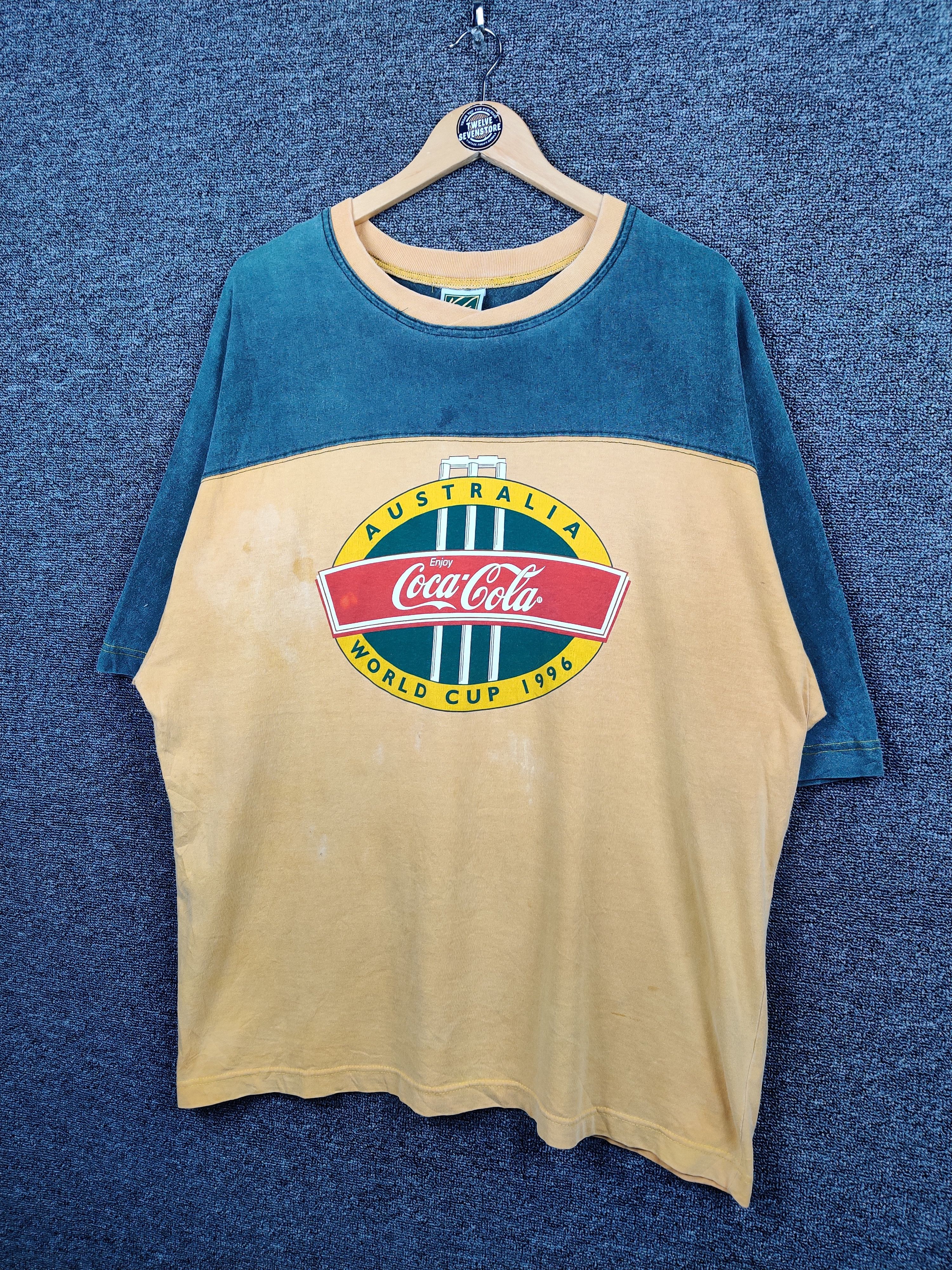 Coca Cola Vintage Coca Cola Rugby World Cup 1996 Tee Tshirt Size US XXL / EU 58 / 5 - 2 Thumbnail