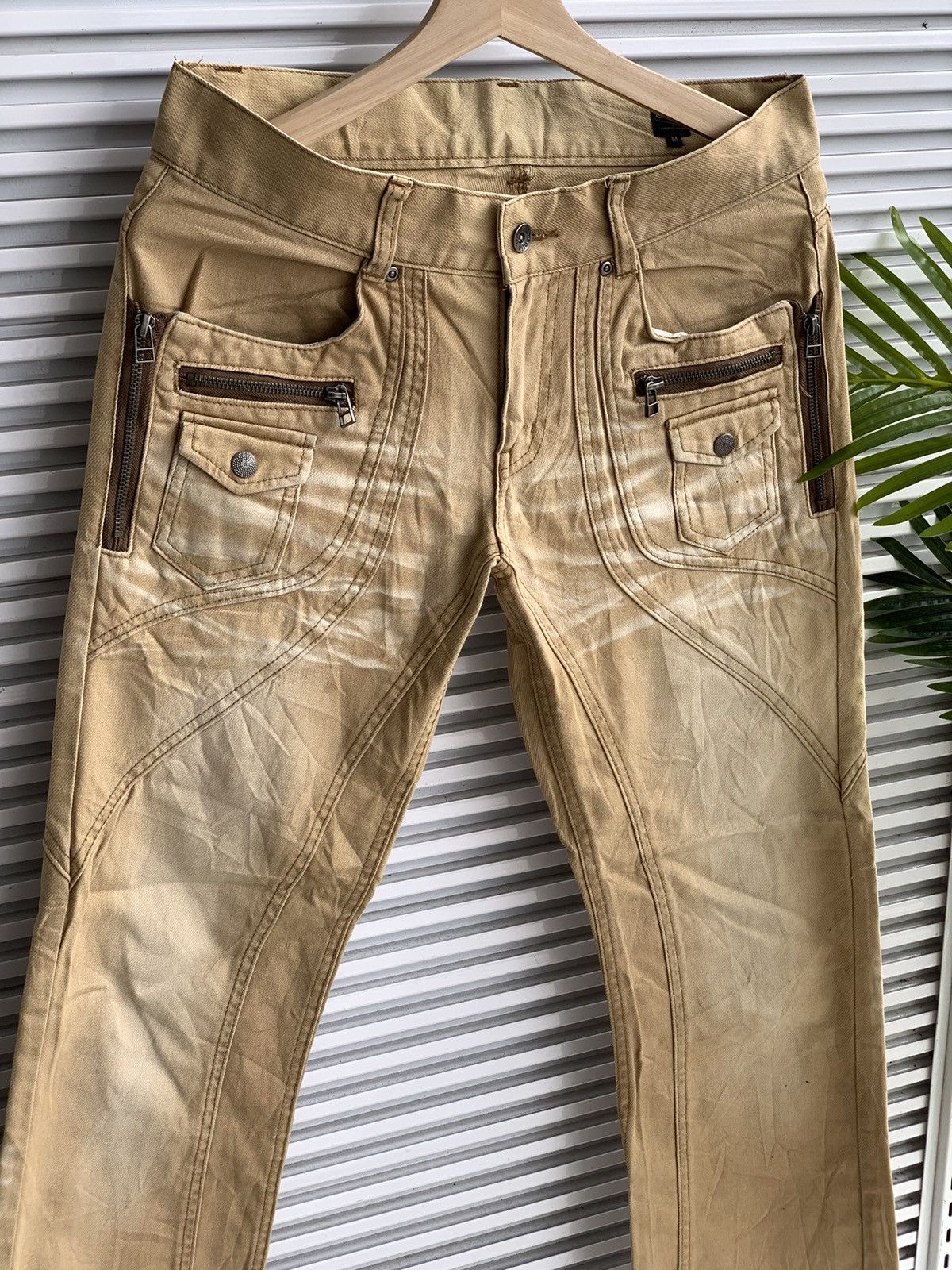 Japanese Brand Semantic Design Multi Pocket Style Denim Jeans Pant Size US 32 / EU 48 - 3 Thumbnail