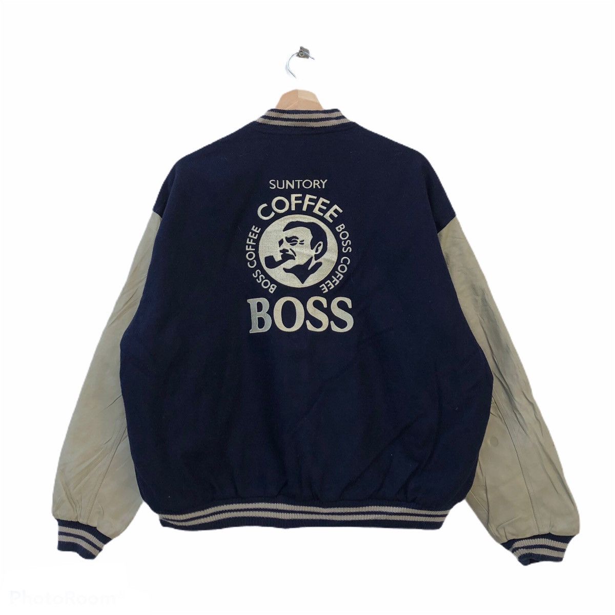 Japanese Brand VARSITY JACKET LEATHER SLEEVE SUNTORY ORIGINAL DESIGN Size US M / EU 48-50 / 2 - 1 Thumbnail