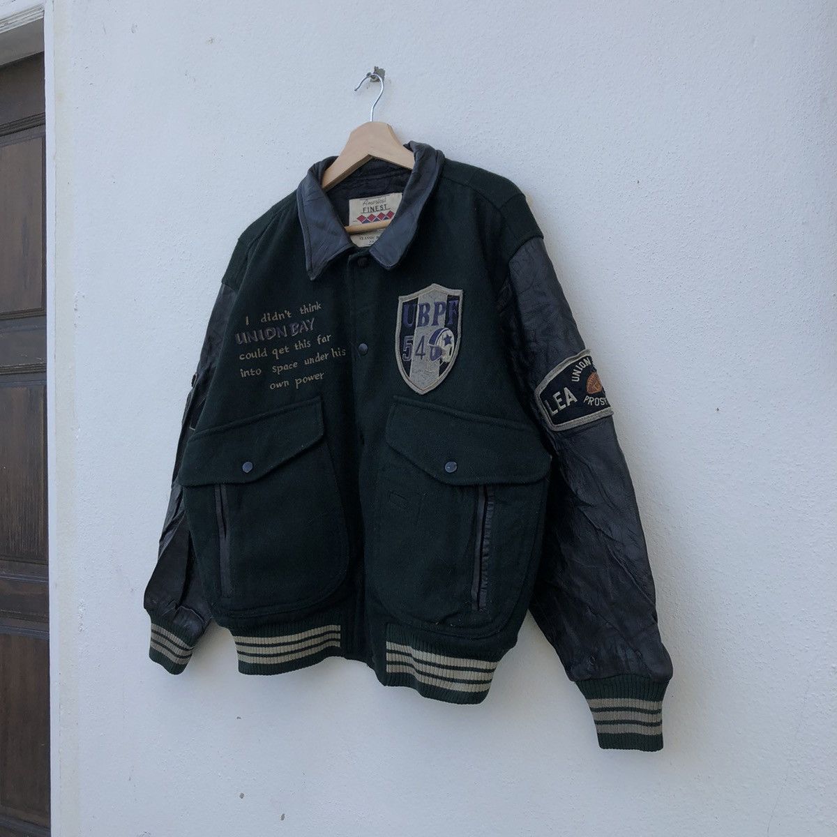 Japanese Brand VINTAGE UBPF PRO FOOTBALL LEAGUE VARSITY JACKET Size US M / EU 48-50 / 2 - 3 Thumbnail