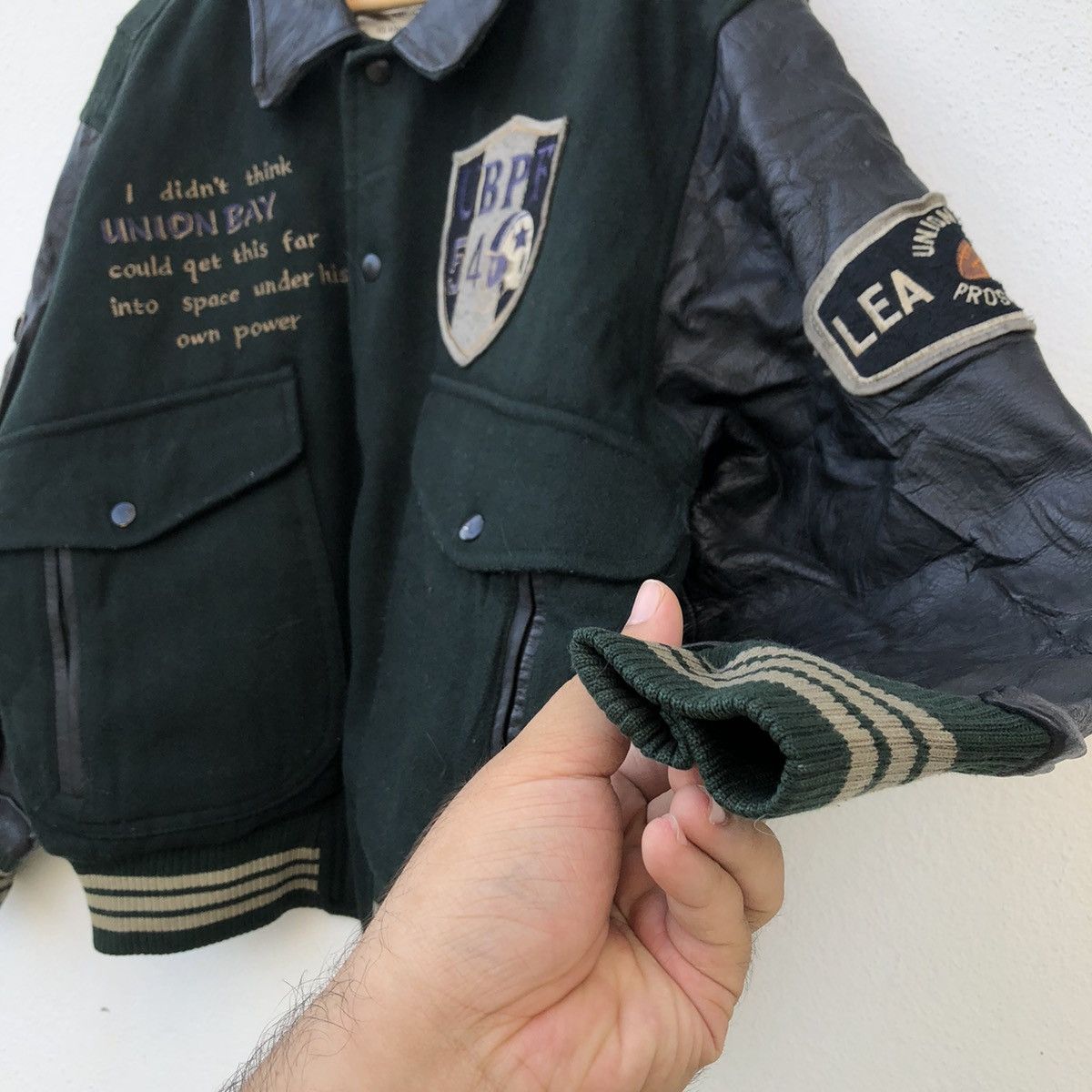Japanese Brand VINTAGE UBPF PRO FOOTBALL LEAGUE VARSITY JACKET Size US M / EU 48-50 / 2 - 6 Thumbnail