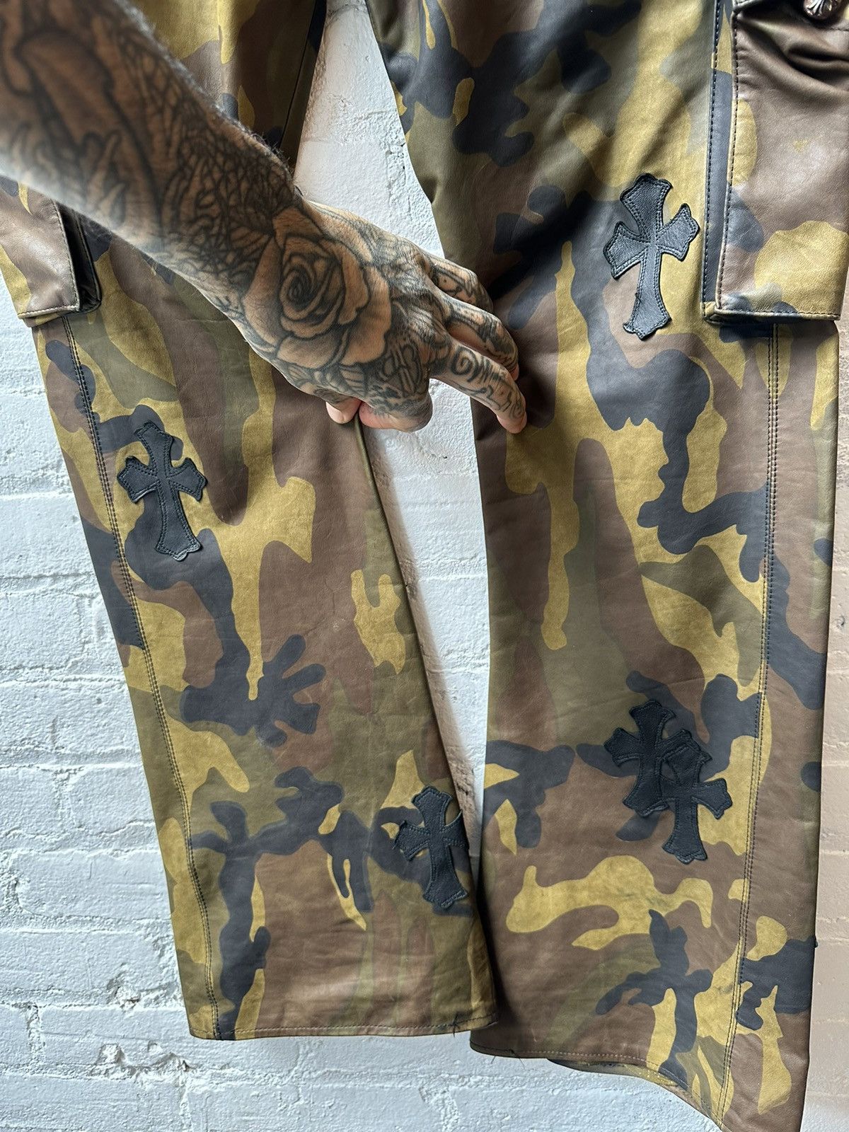 Chrome Hearts Chrome Hearts KRISTIAN STARK Personal LEATHER CROSS JEANS Size US 33 - 8 Thumbnail