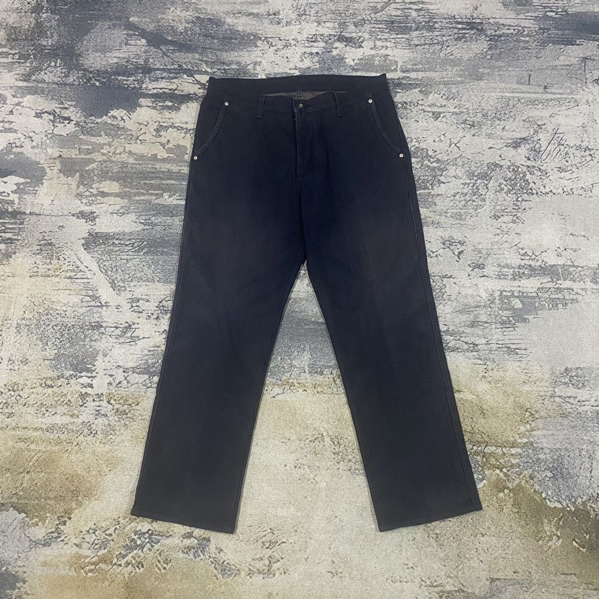 Japanese Brand × Vintage Vintage Japanese Edwin Checkered Board Strecth Jeans Size US 32 / EU 48 - 1 Thumbnail