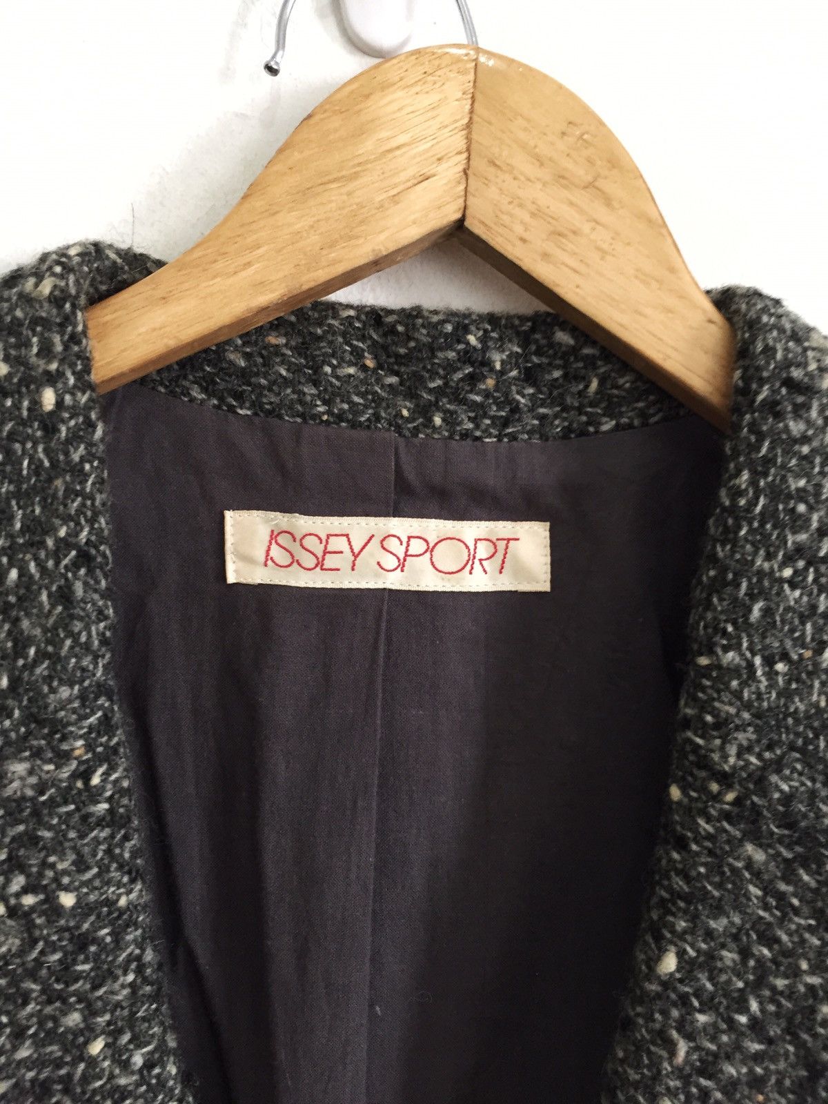 Issey Miyake GRAIL🔥80s Issey Miyake Knitted Sandy Wool Jacket Size US M / EU 48-50 / 2 - 6 Thumbnail