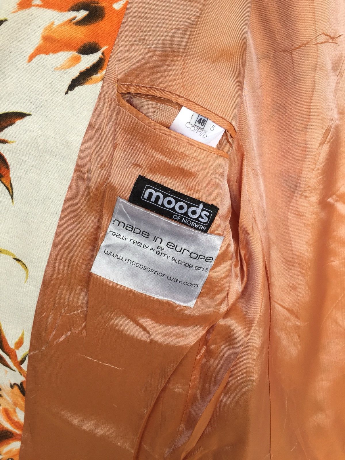 Moods of Norway Moods of Norway Floral Motif Overprinted Jacket Size US M / EU 48-50 / 2 - 7 Thumbnail