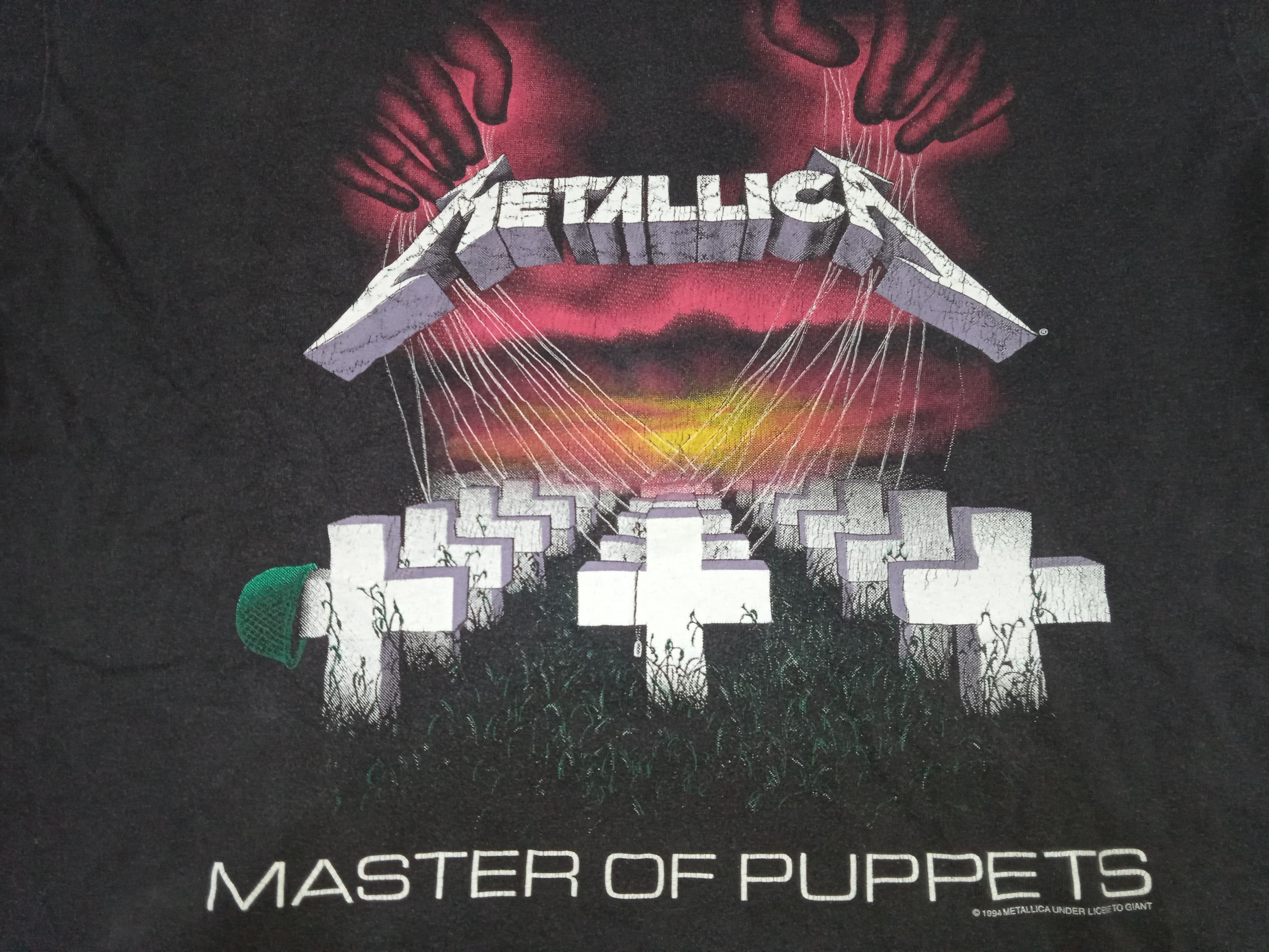 Band Tees × Giant × Vintage Vintage Metallica Master of Puppets 90s T Shirt Size US M / EU 48-50 / 2 - 4 Thumbnail