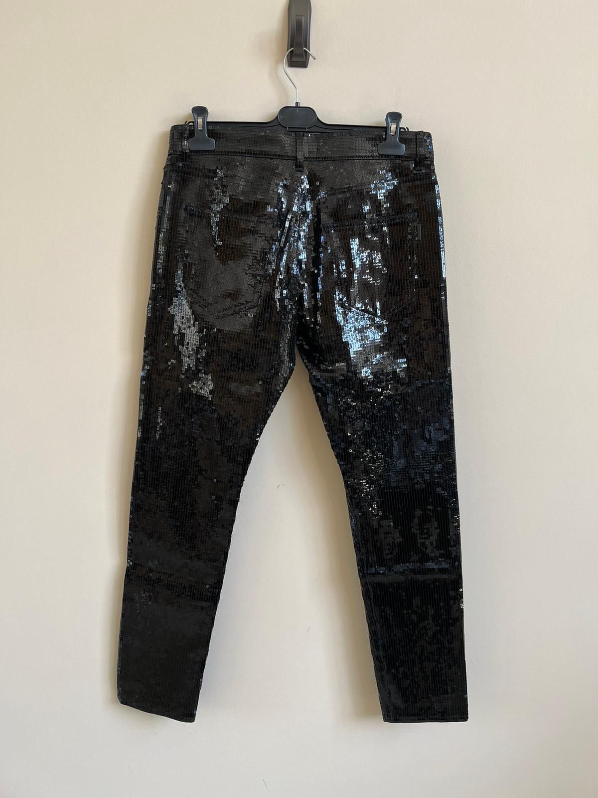 Saint Laurent Paris Sequence Skinny Low Waist Pant in Used Black Color Size US 30 / EU 46 - 15 Thumbnail