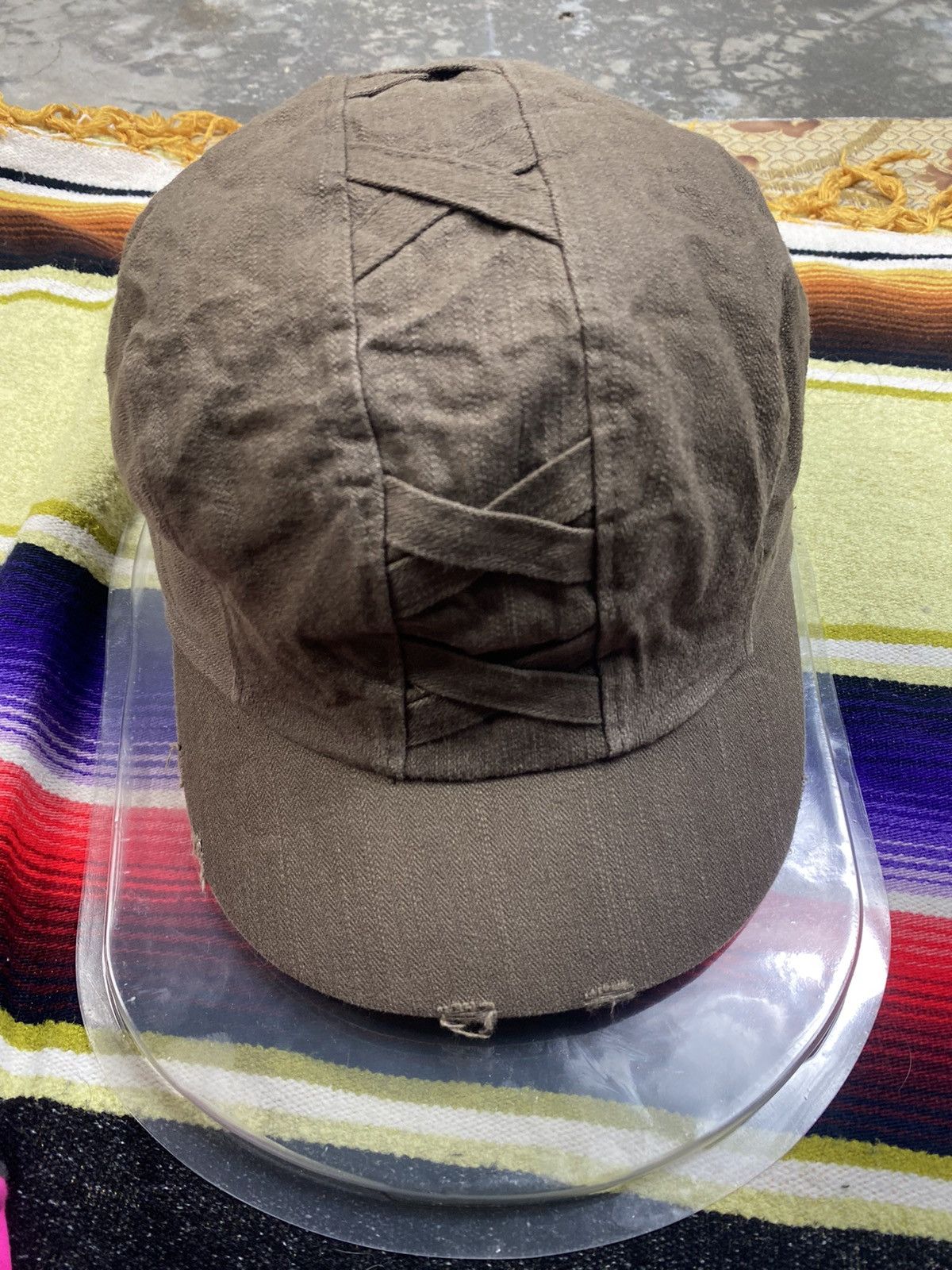 Japanese Brand Keiz & Crew Reconstructed Panel Short Brim Cap Size ONE SIZE - 5 Thumbnail