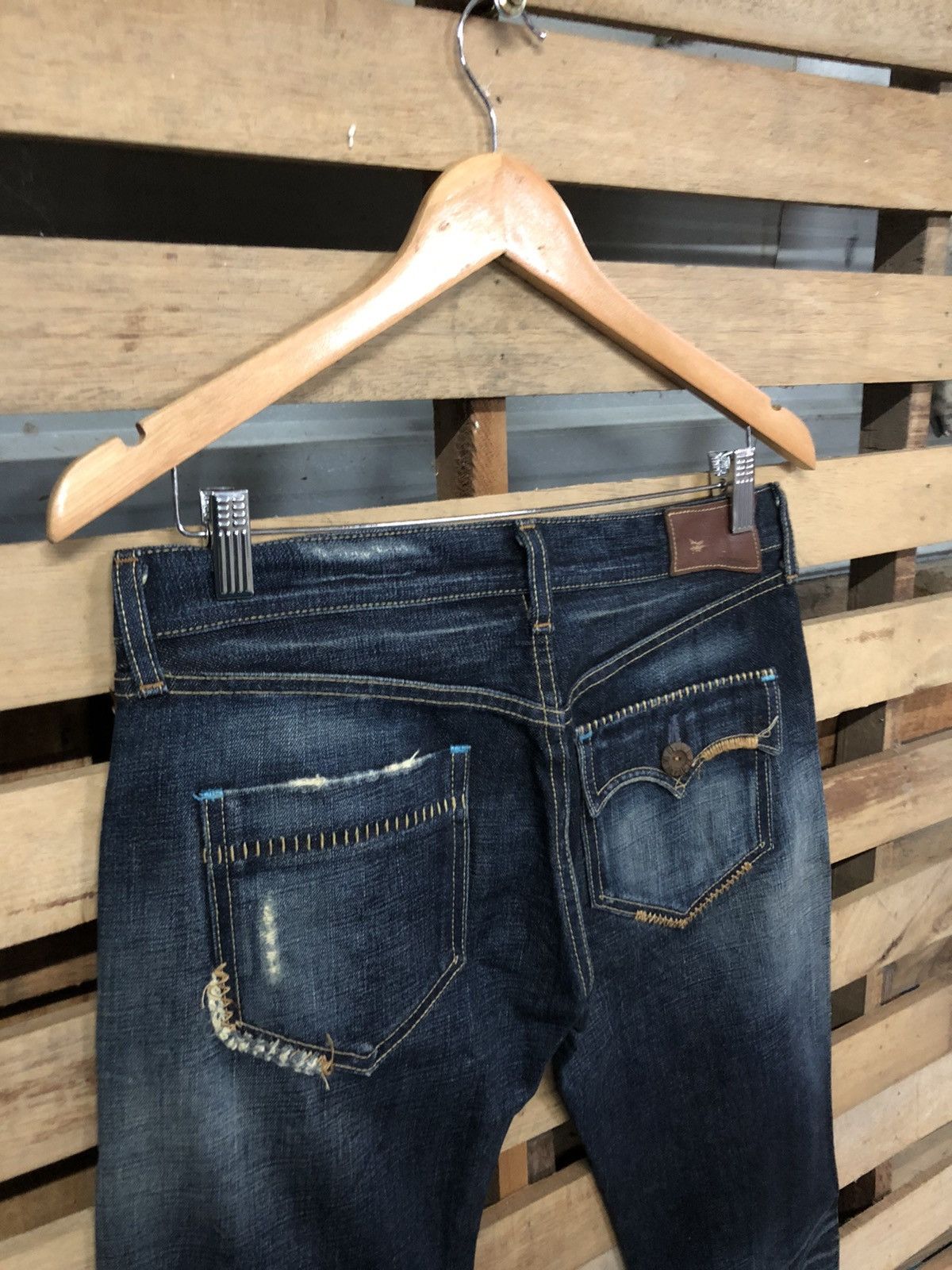 Levi's × Vintage Rare Vintage Levi’s Blue Selvedge Butterfly Pat May 1873 Size US 30 / EU 46 - 7 Thumbnail