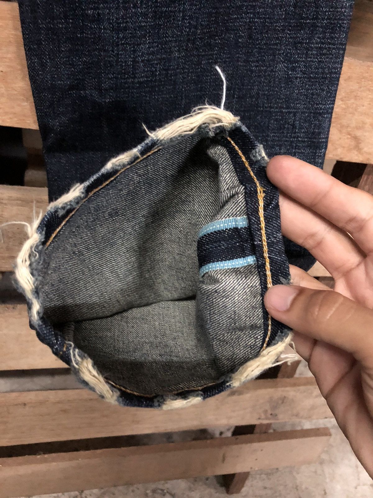 Levi's × Vintage Rare Vintage Levi’s Blue Selvedge Butterfly Pat May 1873 Size US 30 / EU 46 - 13 Thumbnail