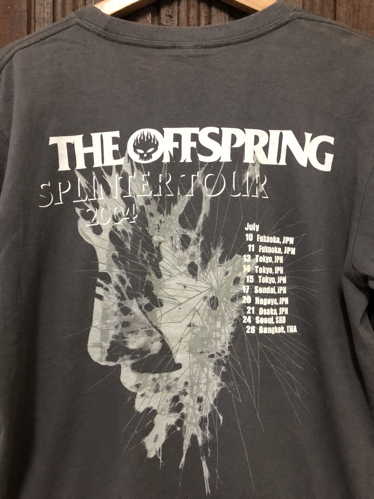 Band Tees × Vintage Vintage The Offspring Splinter Tour 2004 Sunfaded Tee Shirt Size US M / EU 48-50 / 2 - 7 Thumbnail